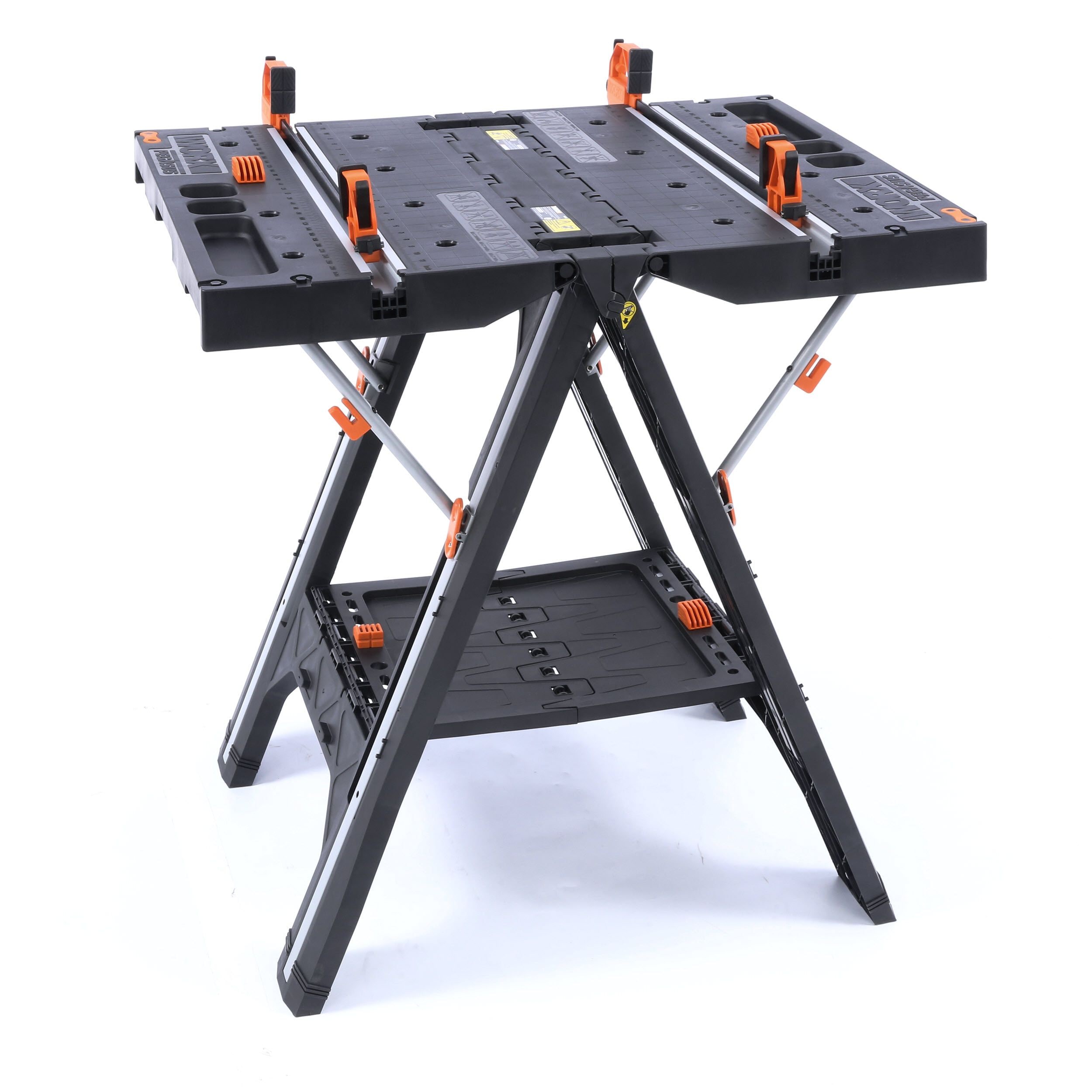 Worx Work Table Multi-Function Pre-Assembled Cast Polymers Top Steel Frame 