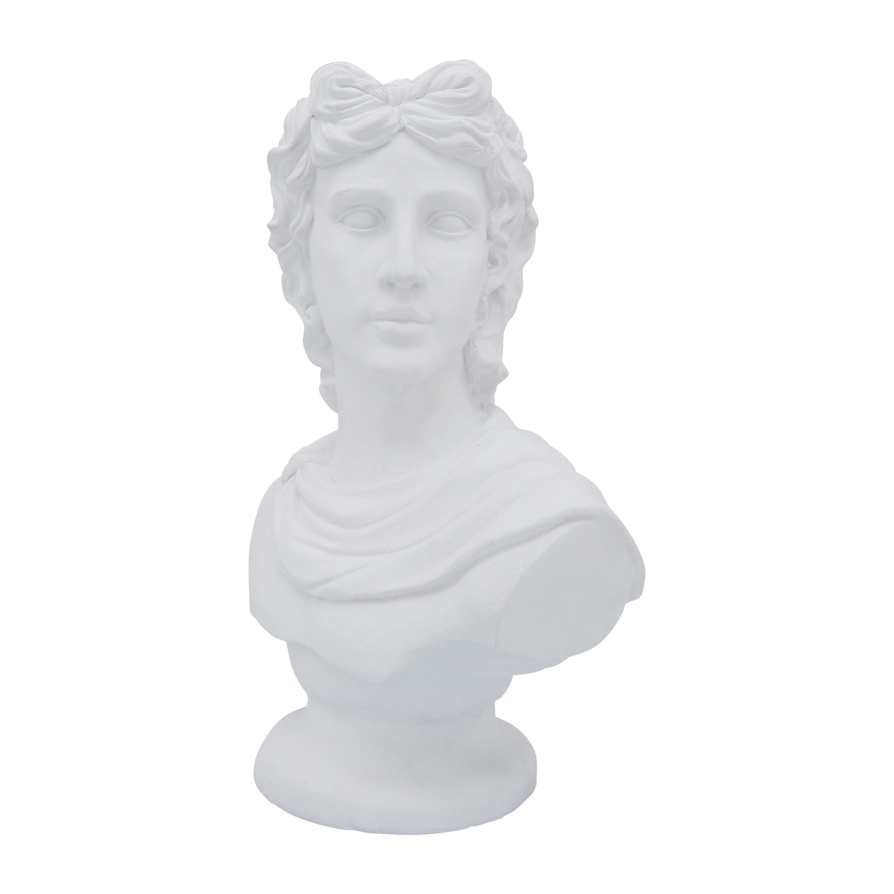 Sagebrook Home 16241 Novelty 15-in W x 20-in H White Resin Indoor/Outdoor Planter