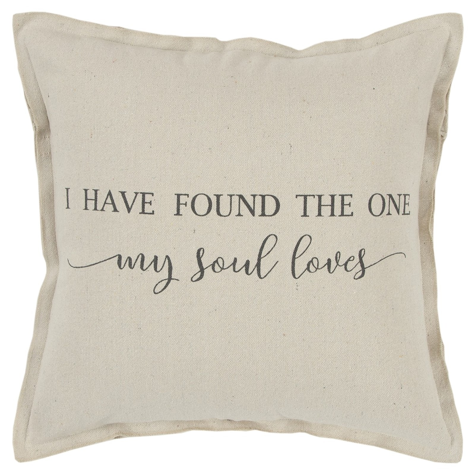 HomeRoots 4000403307 20-in x 20-in Natural Square Indoor Decorative Pillow