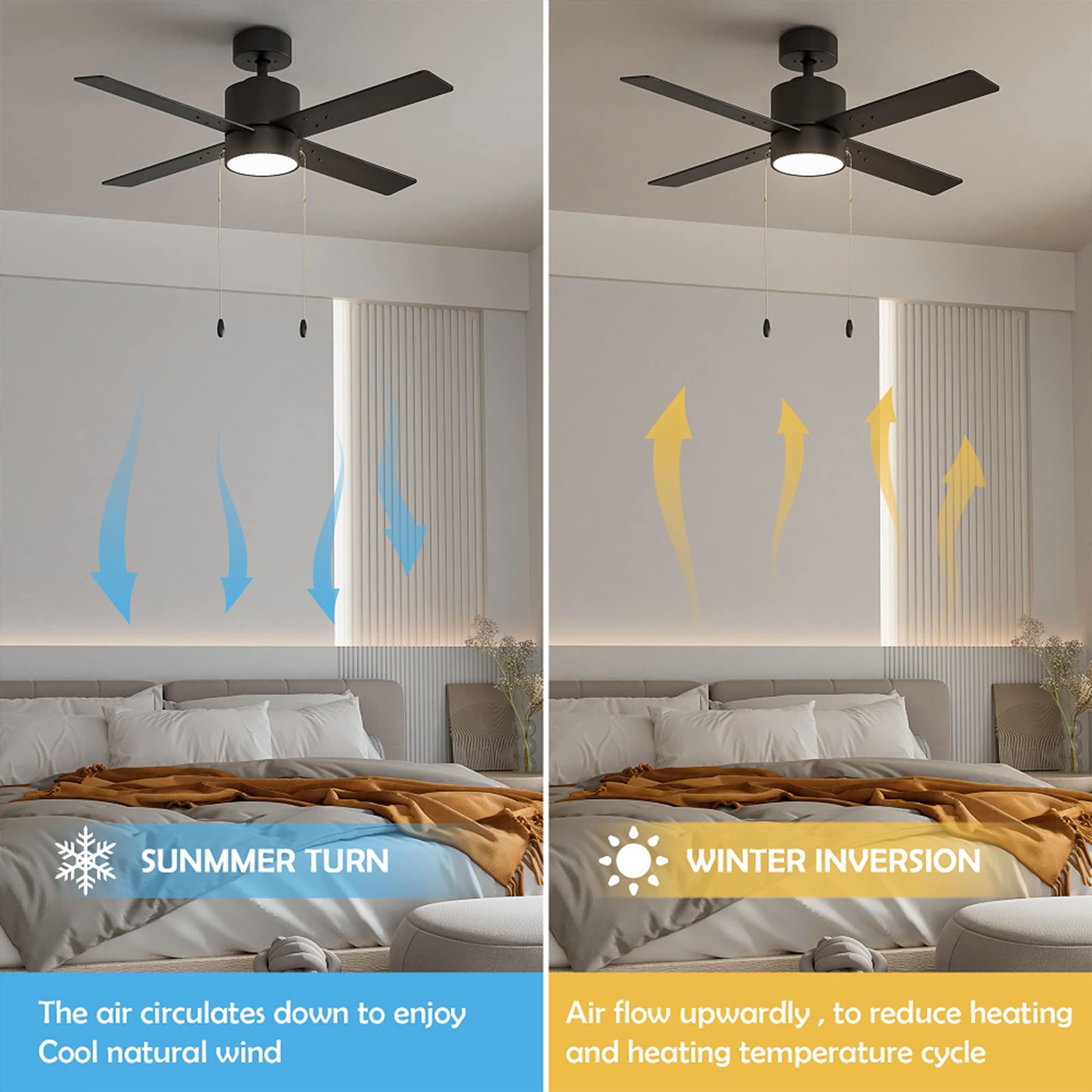Yardreeze ZSFHSJCF14BK0407 Ceiling-Fans - View #3
