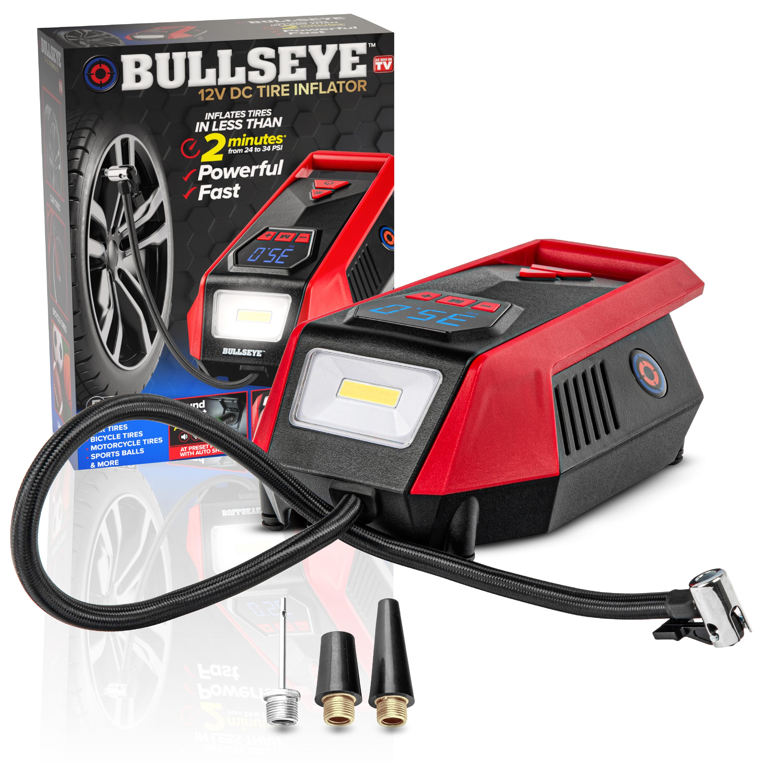 BULLSEYE Tire Inflators / 12 Air Inflator (Power Source Car) 9827 at ...