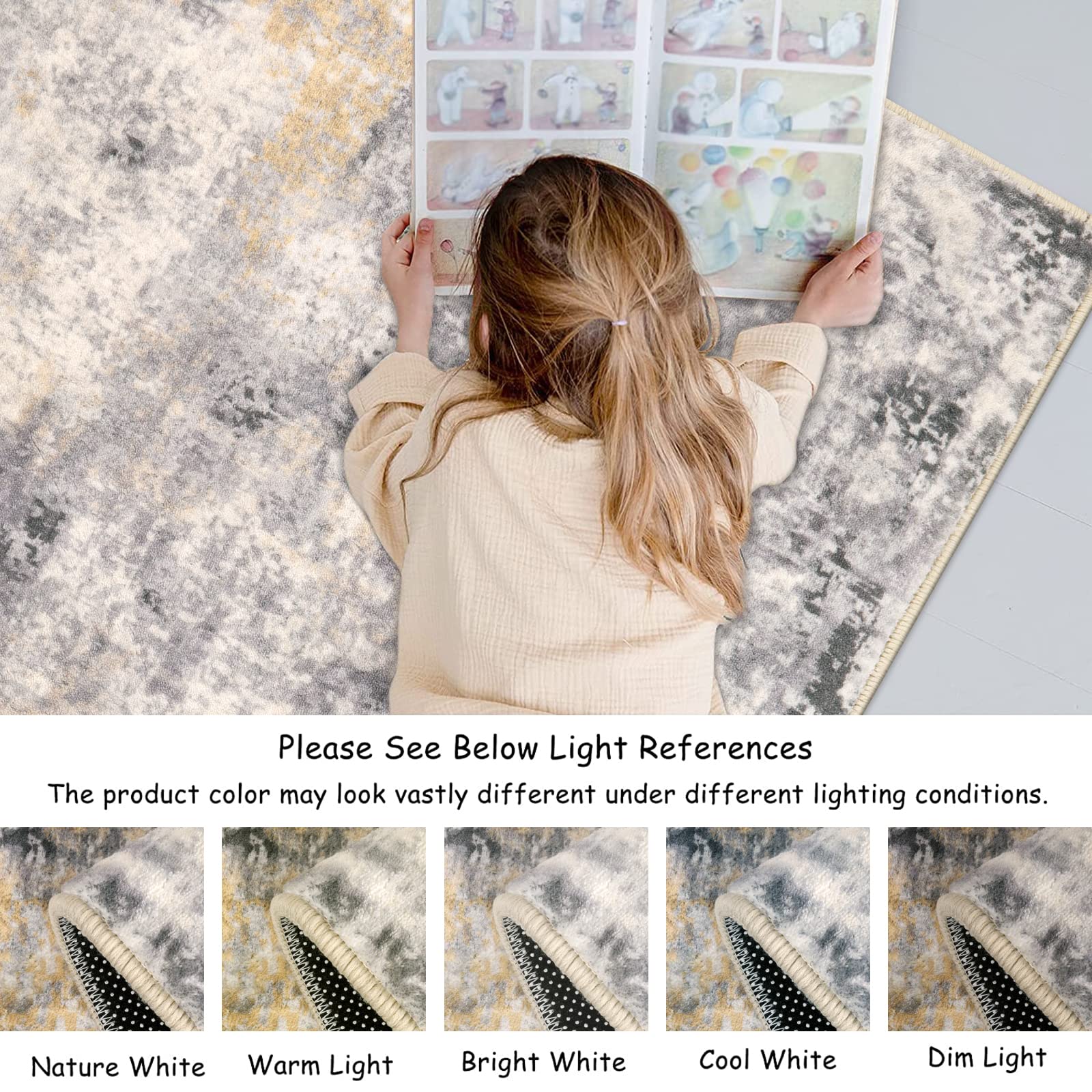 Lahome AR-DYR-037-GR1 rugs - View #8