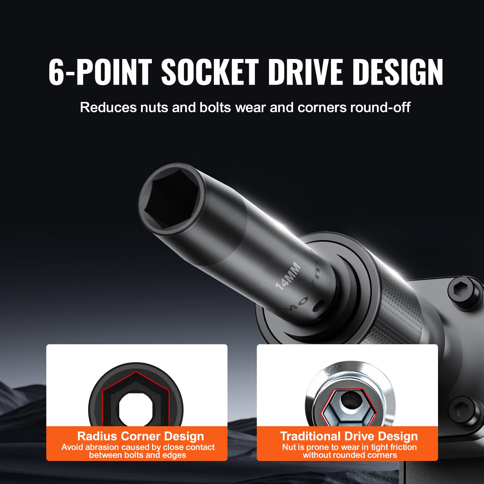 VEVOR SCCJT38SAECR03750V0 Impact-Socket-Sets - View #4