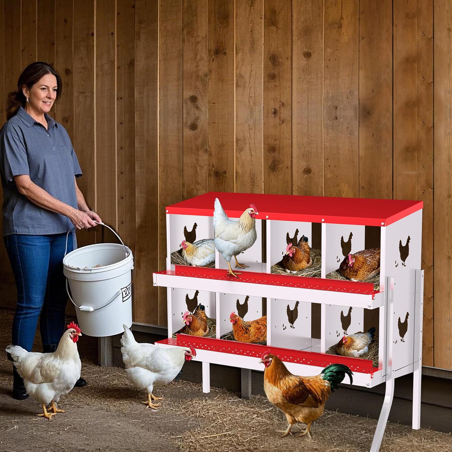 Qeetex WLS-PHO-348SBXYK Chicken-Coops-Rabbit-Hutches - View #4
