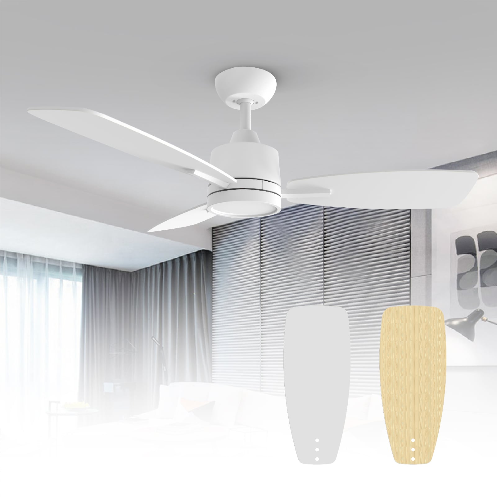 TALOYA TLY42-WE-3D-S3 Ceiling-Fans - View #2