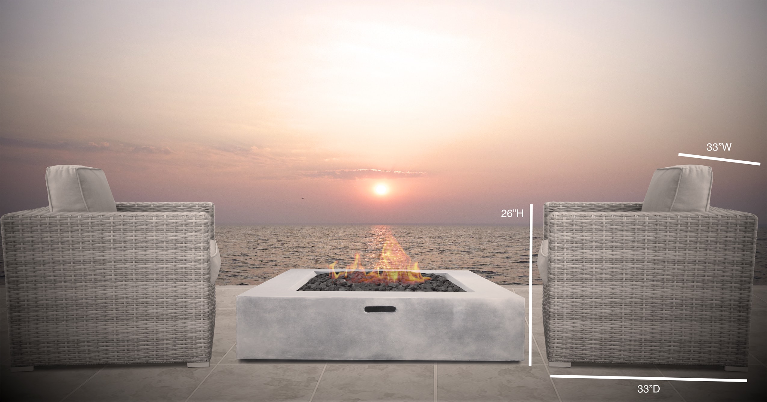 Living Source International CM-1082-36 Patio-Tables - View #3