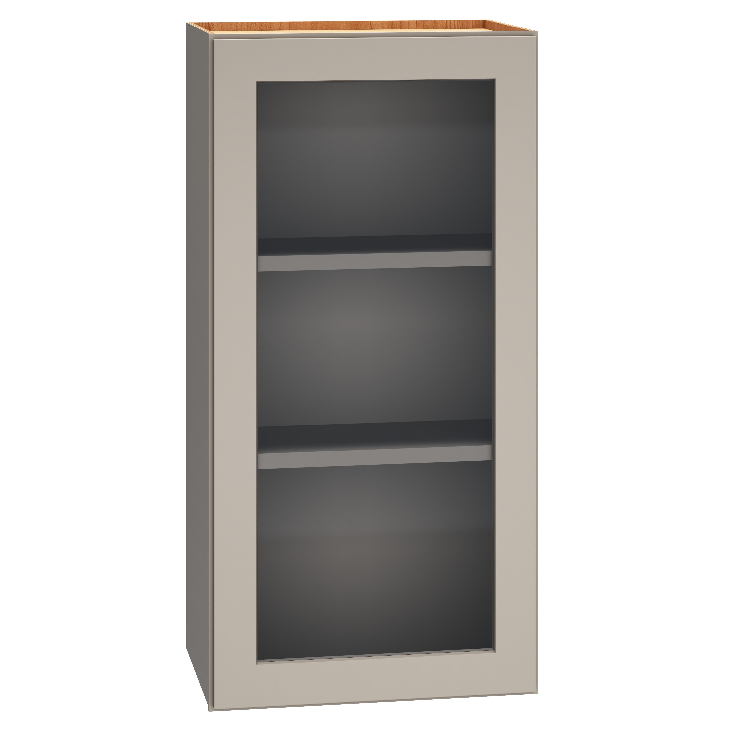 Diamond Express Jamestown 24-in W x 18-in H x 12-in D Cloud Gray Wall Fully Assembled Plywood Cabinet (Recessed Panel Shaker Door Style)