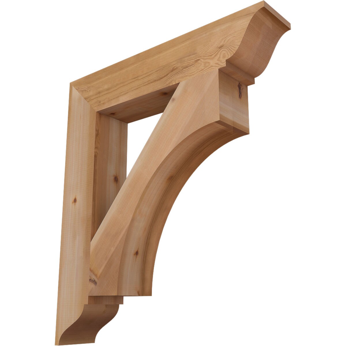 Ekena Millwork BKT06X32X36WTL01SWR Westlake traditional smooth 5-1/2-in x 32-in x 36-in Western red cedar Brown Wood Standard bracket