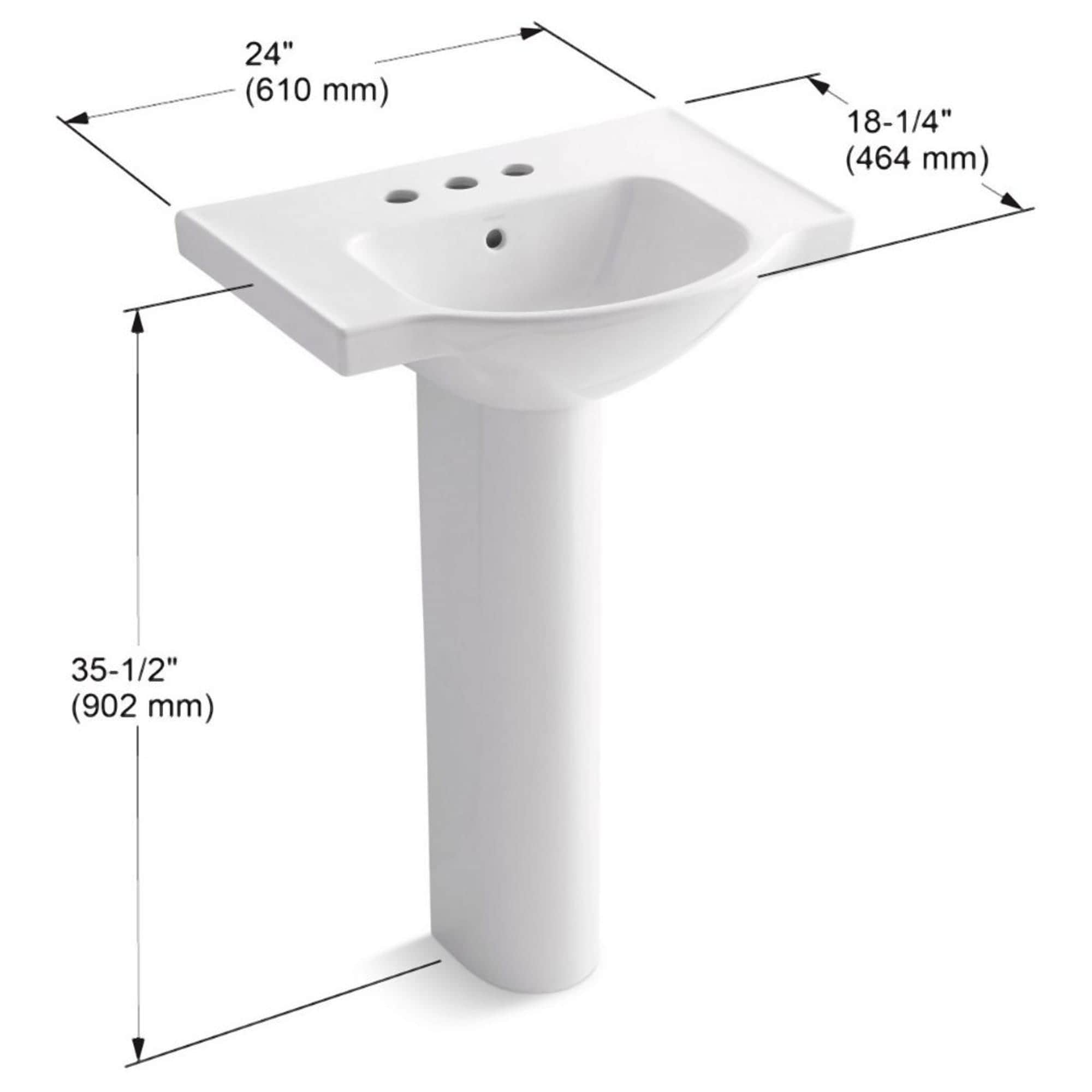 KOHLER 5266-4-0 Complete-Pedestal-Lavatories - View #8