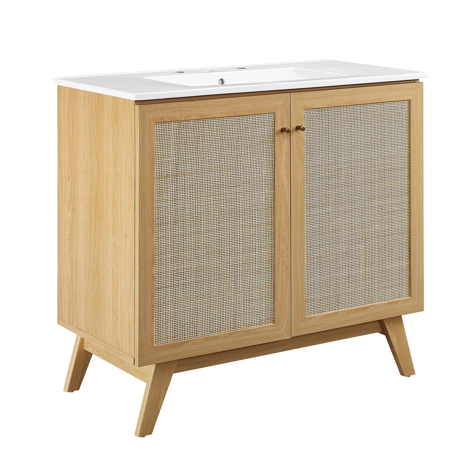 Modway  Soma 36-in Bathroom Vanity in Oak White