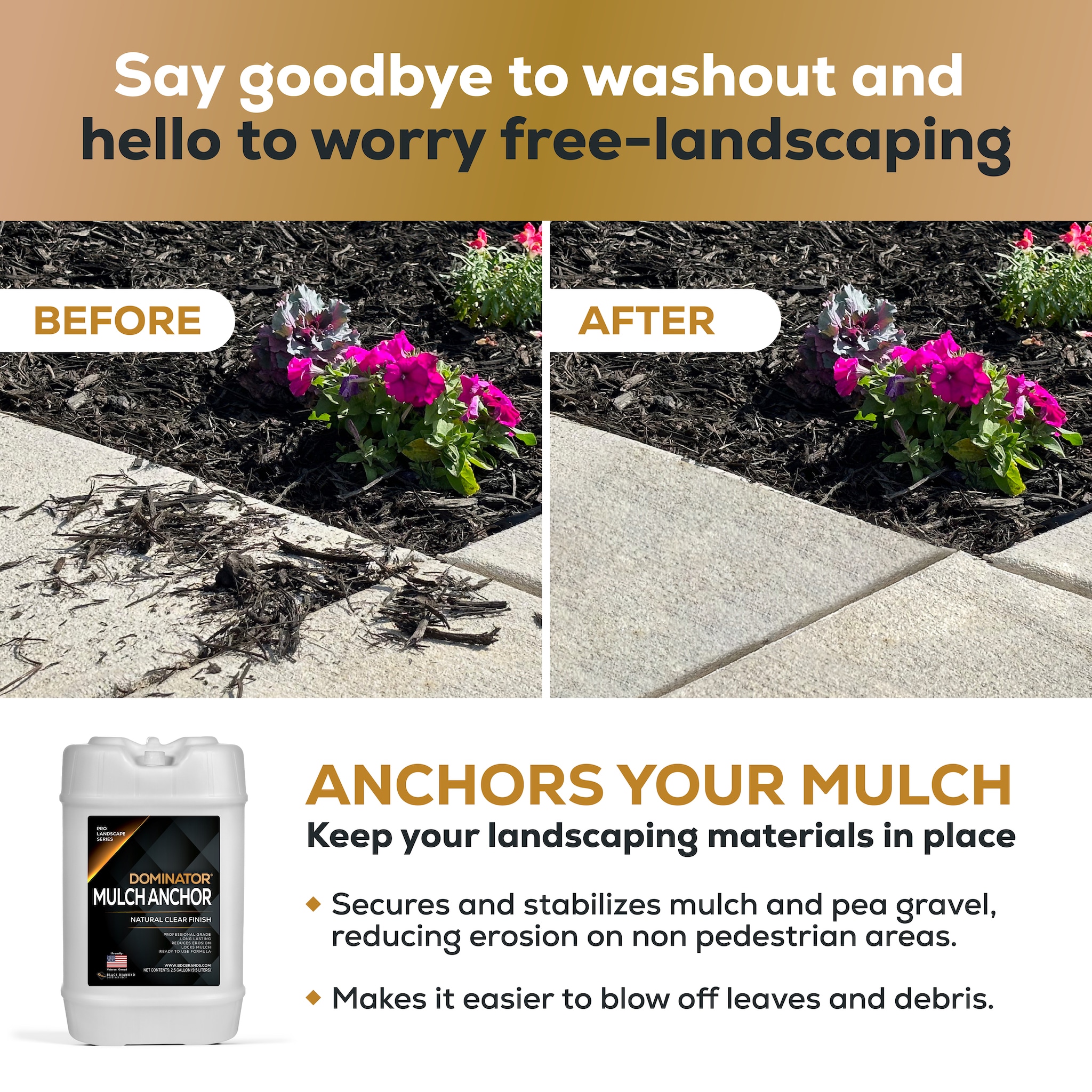 How To DIY Mulch Glue For Your Flowerbeds