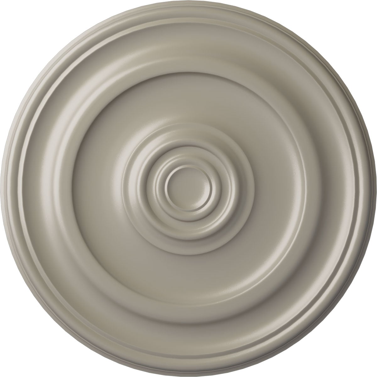 Ekena Millwork CM24KPPWS Kepler Traditional 23.625-in W x 23.625-in L Pearl White Polyurethane Ceiling Medallion