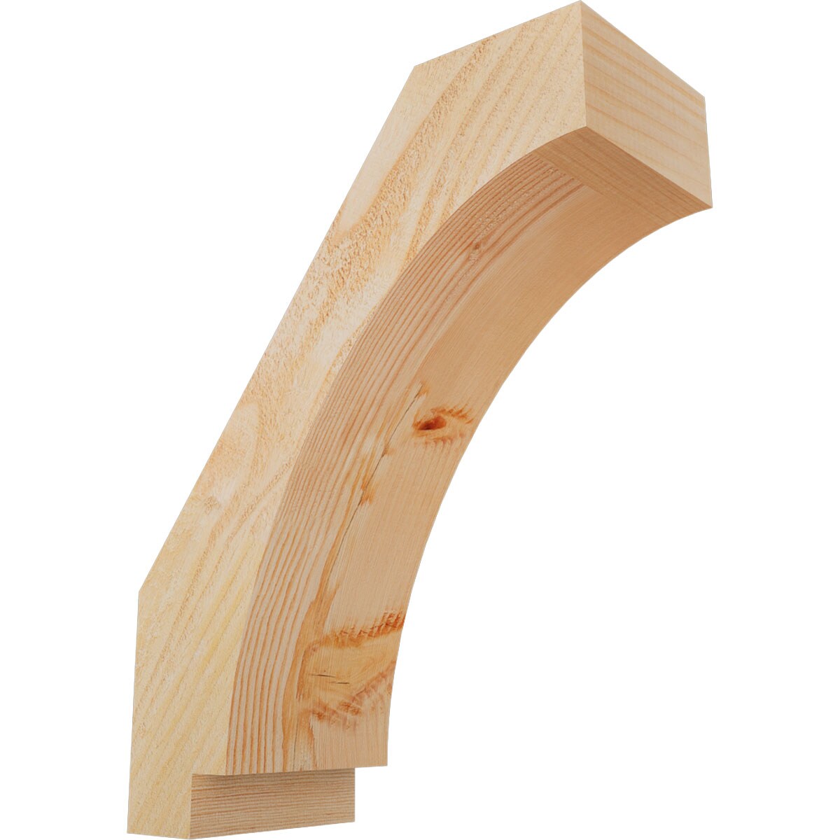 Ekena Millwork BRC06X14X18IMP00RDF 6-in x 14-in x 18-in Douglas Fir Unfinished Wood Imperial Rough Sawn Knee Brace