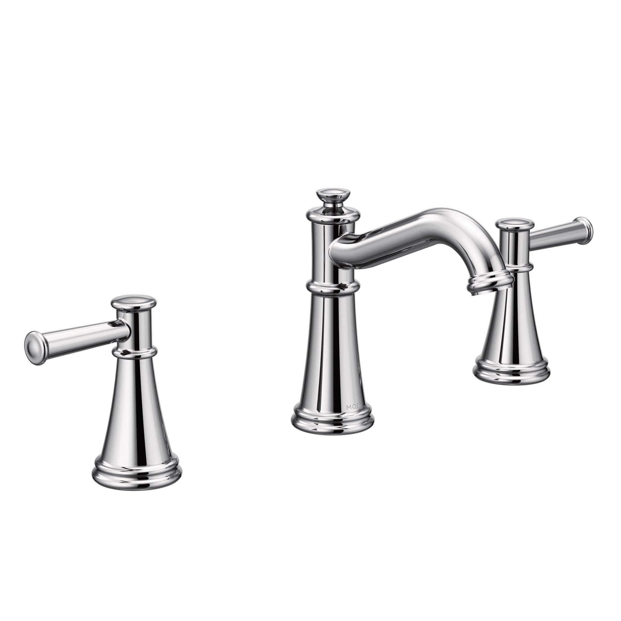 Moen T6405 Belfield Chrome Widespread 2-handle WaterSense Low-arc Commercial/Residential Handle Bathroom Sink Faucet