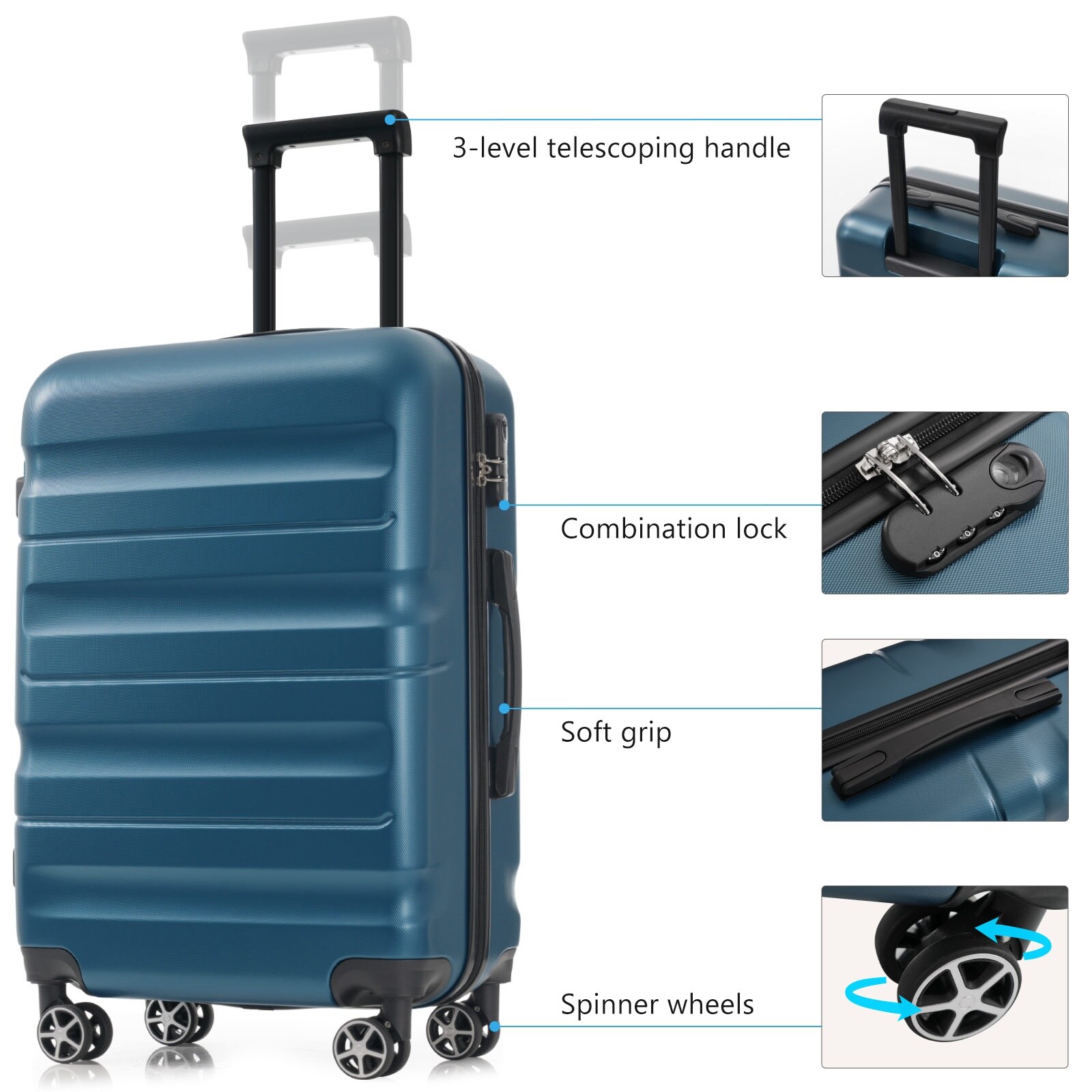ModernLuxe L3P-N730P323461C Luggage-And-Luggage-Sets - View #3
