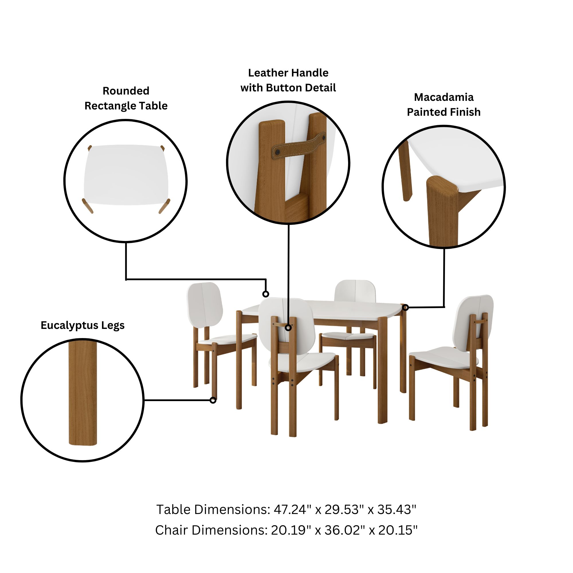 Manhattan Comfort 4-DT-82901-WH Dining-Sets - View #5