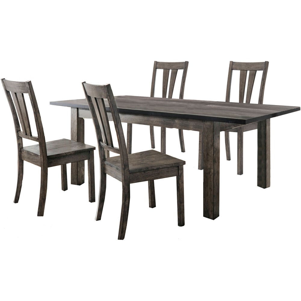 Hanover HDR006-5WD-WG Grey, Light Contemporary/Modern Dining Room Set with Rectangular Table (Seats 4)
