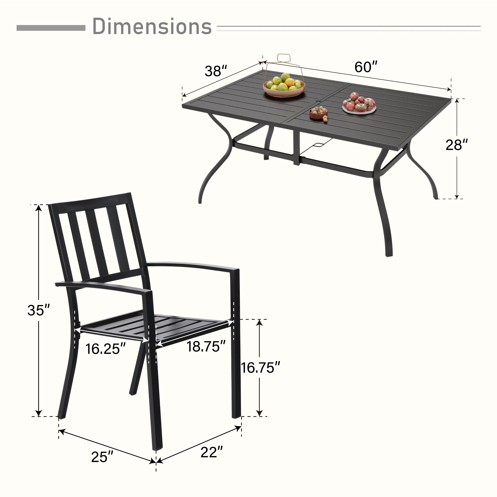 Sunshine Valley TC7-3501-4 Patio-Dining-Sets - View #12