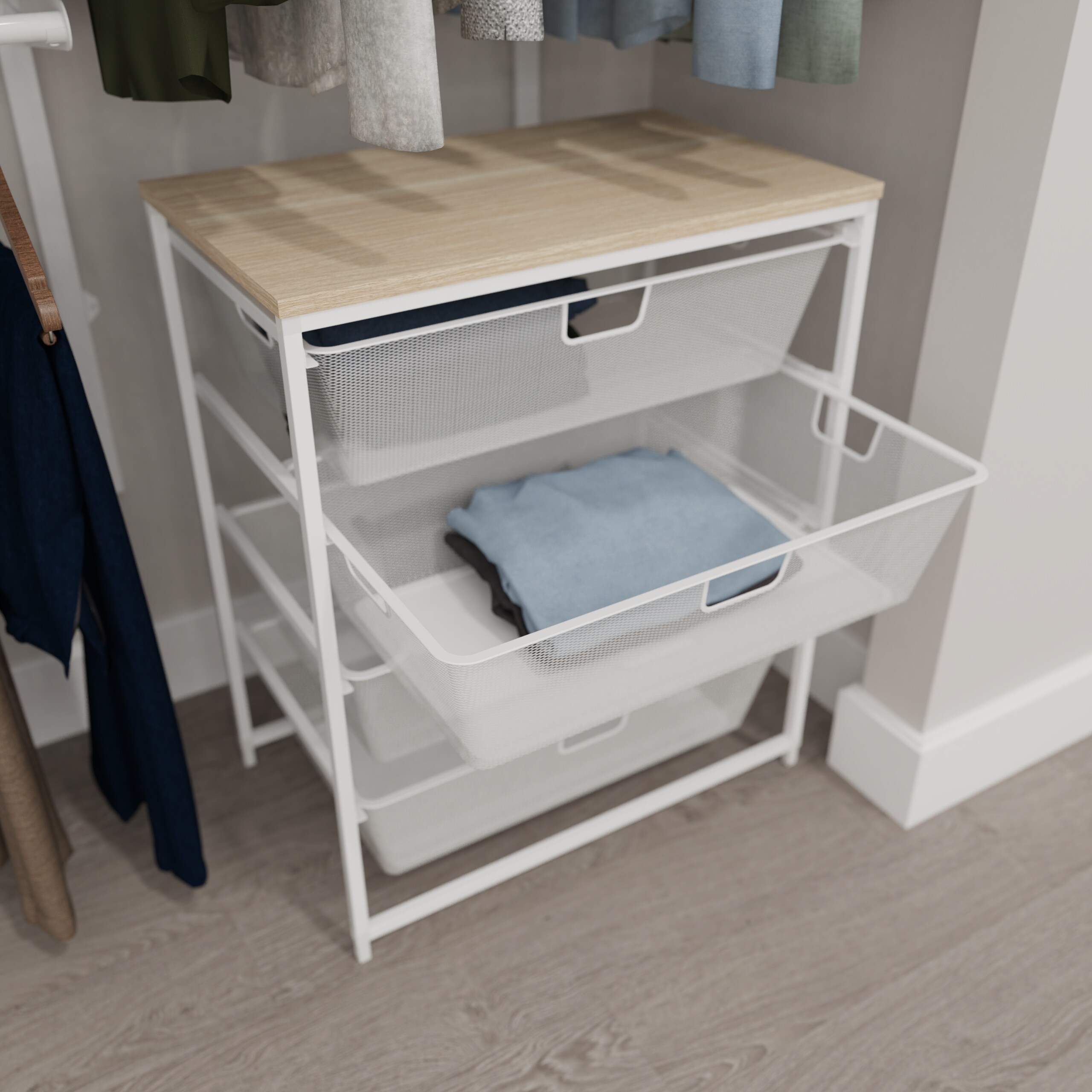 Origin 21 24.57-in x 29.33-in x 15-in White Steel Drawer Kit