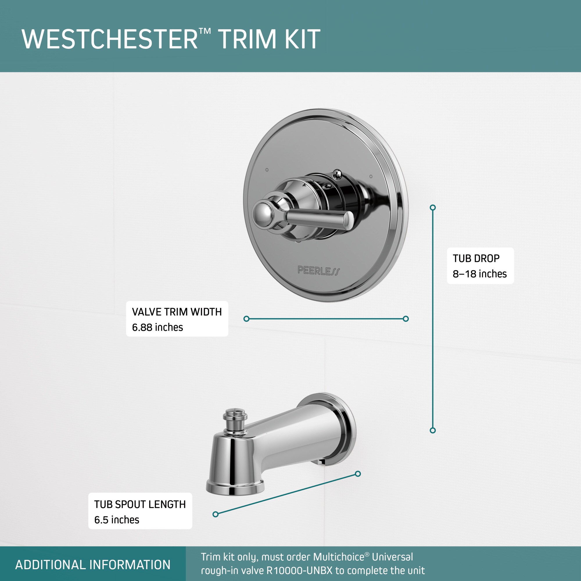 Peerless PTT14123 Bath-Shower-Facc - View #2