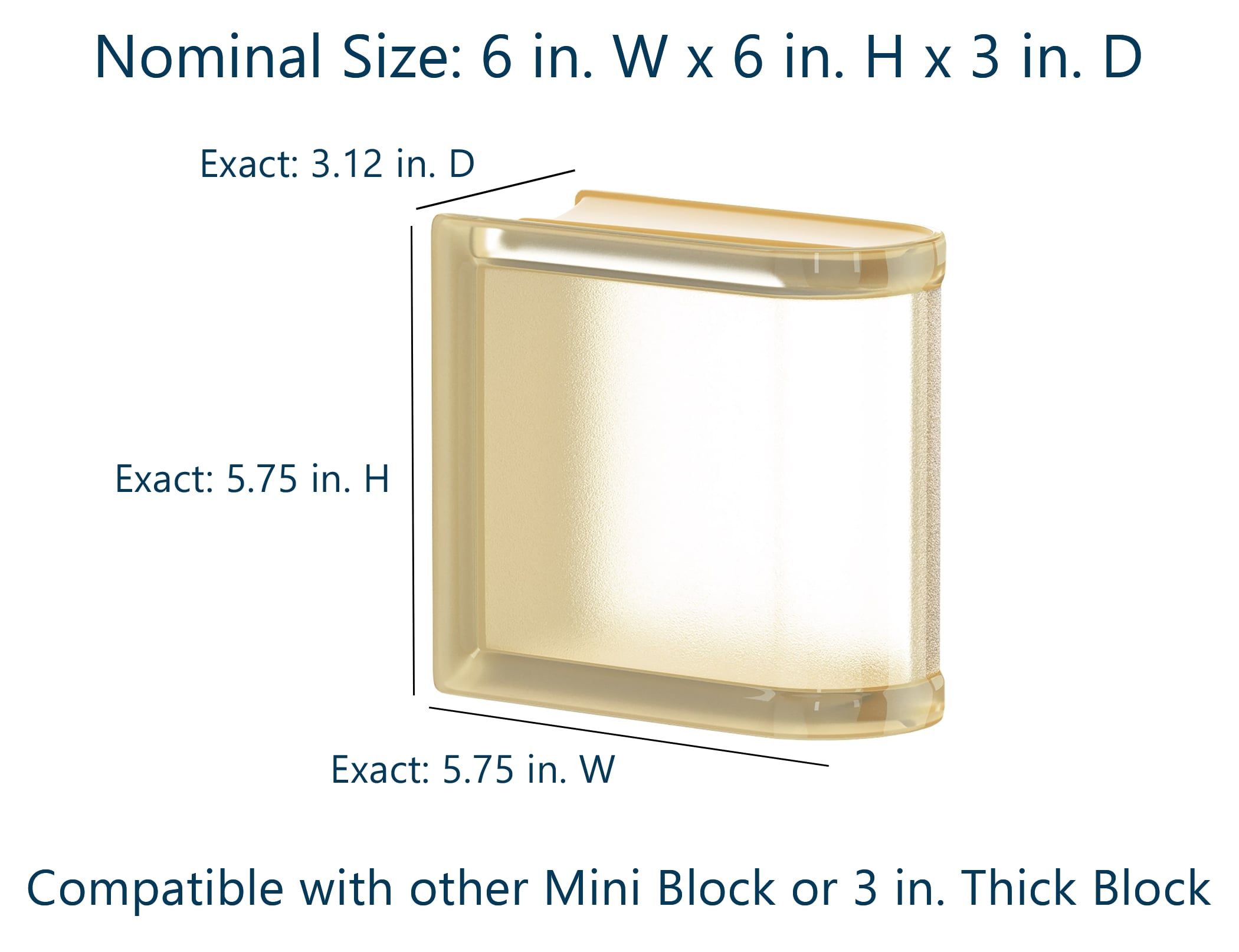 myMINIGLASS 123421 Glass-Block - View #2