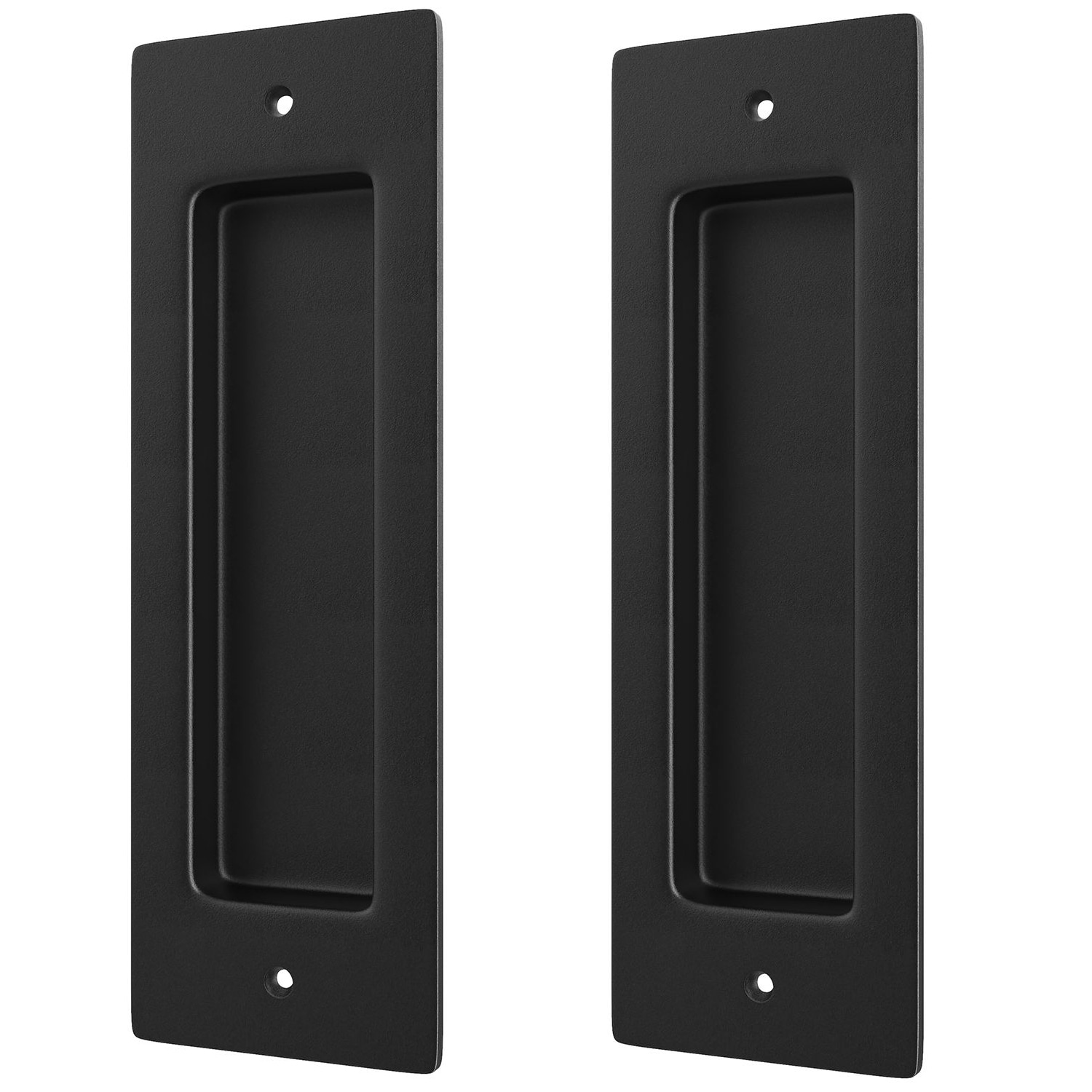 WINSOON GCM6004X2 Matte Matte Black Indoor Double Barn door handle