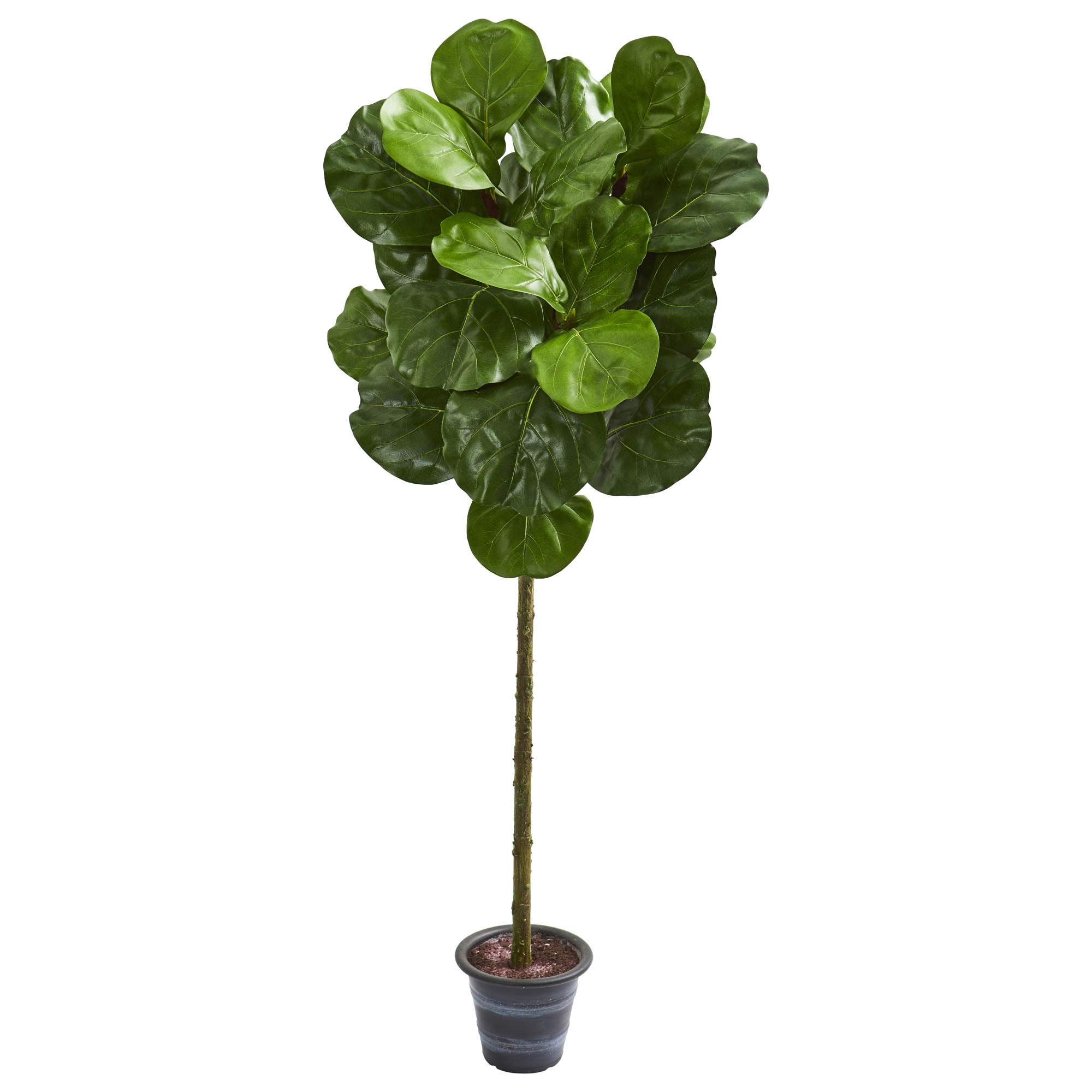 Nearly Natural 9136 48-in Green Indoor Fiddle Leaf Artificial Tree