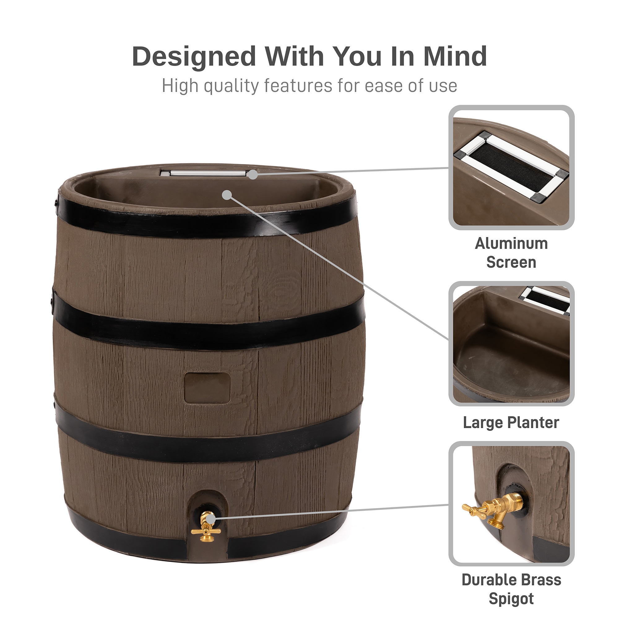 RTS Home Accents 551300200A5681 Rain-Barrels - View #4