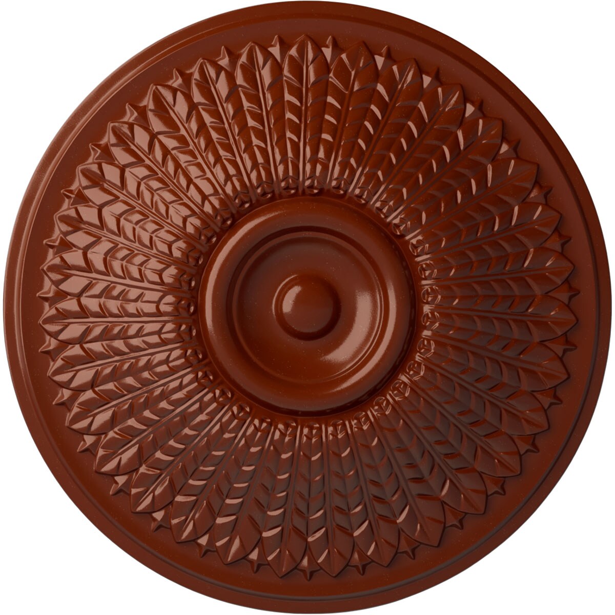 Ekena Millwork CM23MOFIF Modena 23.5-in W x 23.5-in L Painted Firebrick Polyurethane Split Ceiling Medallion
