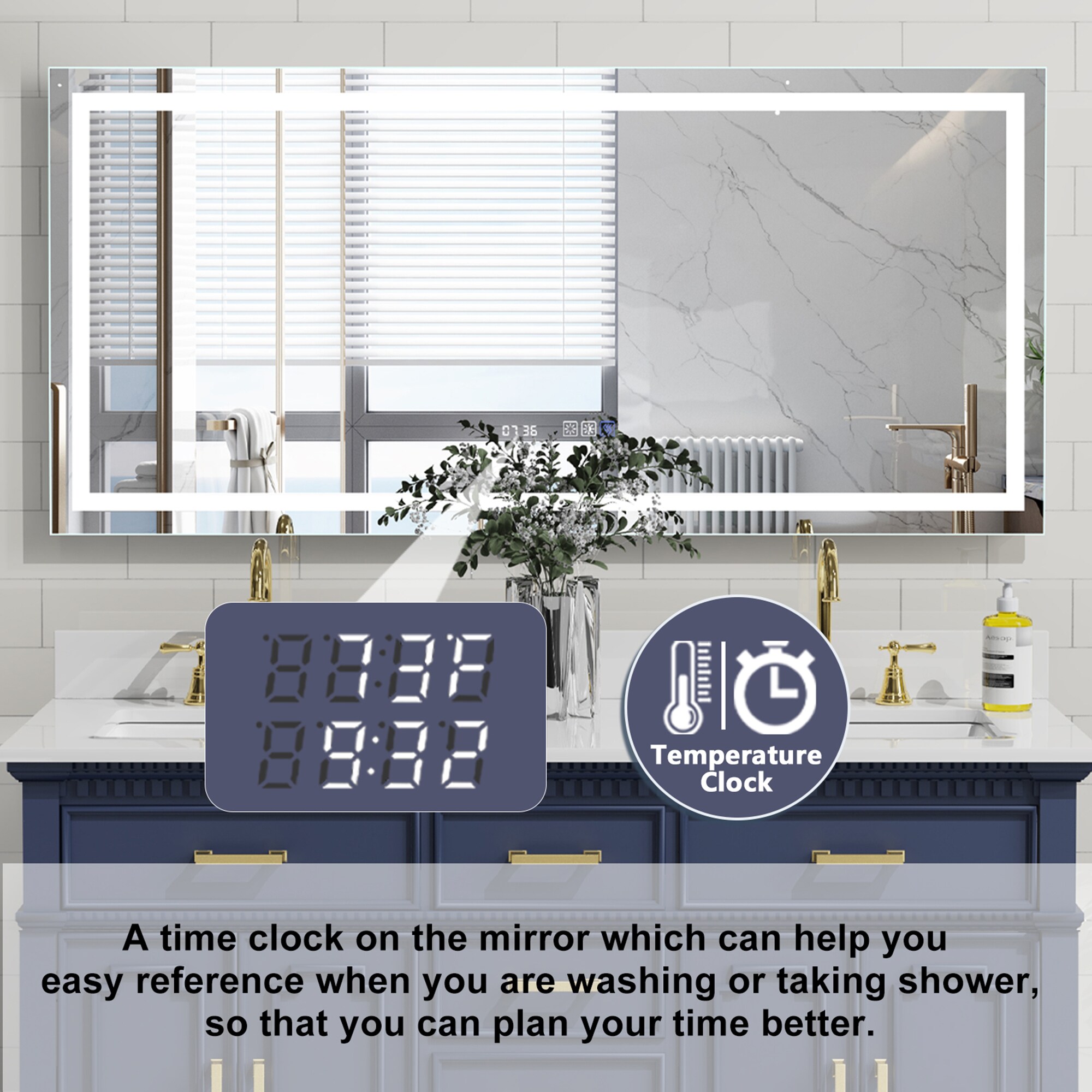 ExBrite DHBM2436FLAL Framed-Bath-Mirrors - View #6