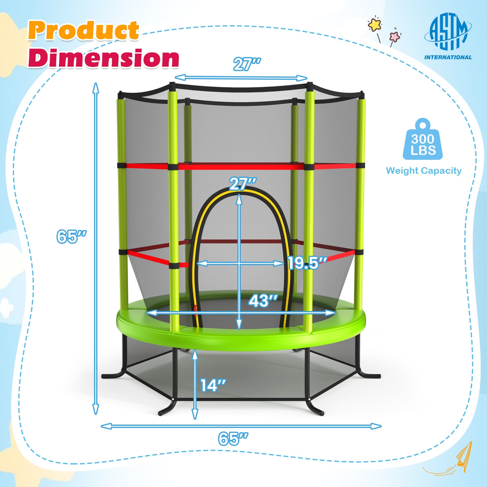 Slickblue D-CO-NG25001WT trampolines - View #6