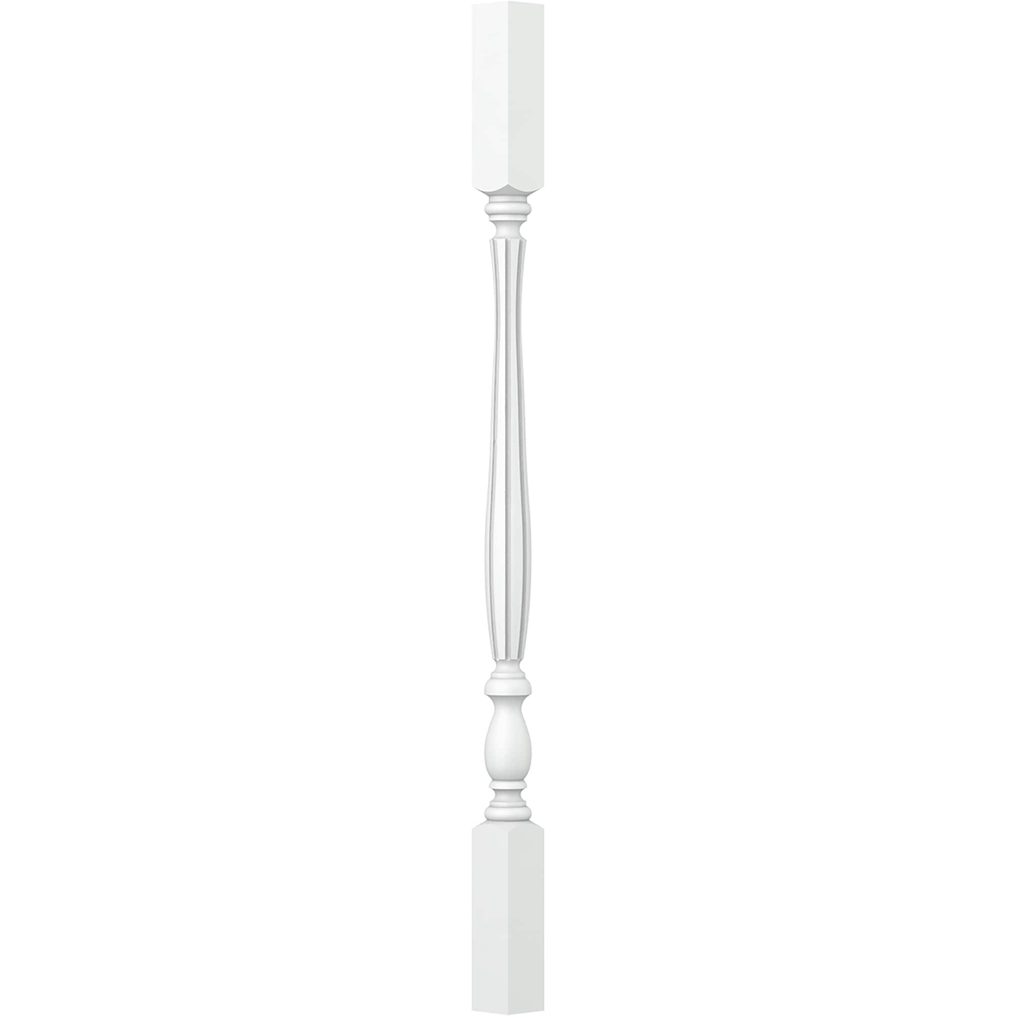 L.J. Smith Stair Systems LJF-2905-PRG 34 34-in x 1.75-in Primed Square Top Stair Baluster