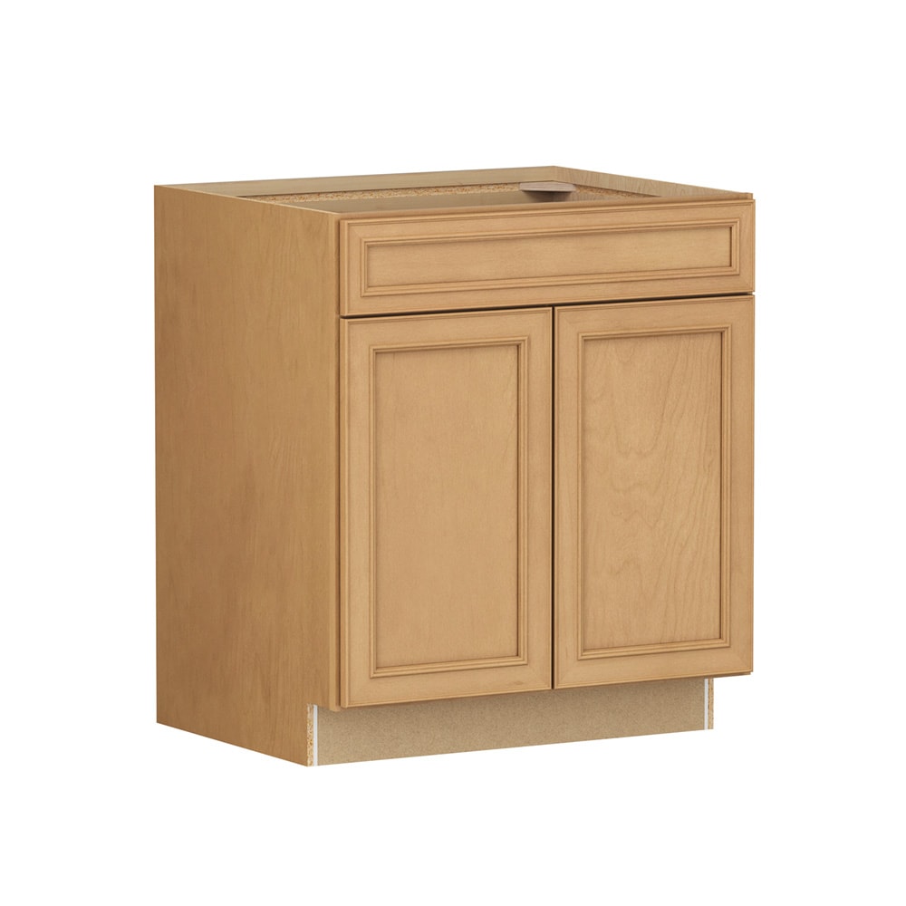 Shenandoah - Irvington 30-in W x 34.5-in H x 24-in D Rye Stained Base Fully Assembled Cabinet Rec...