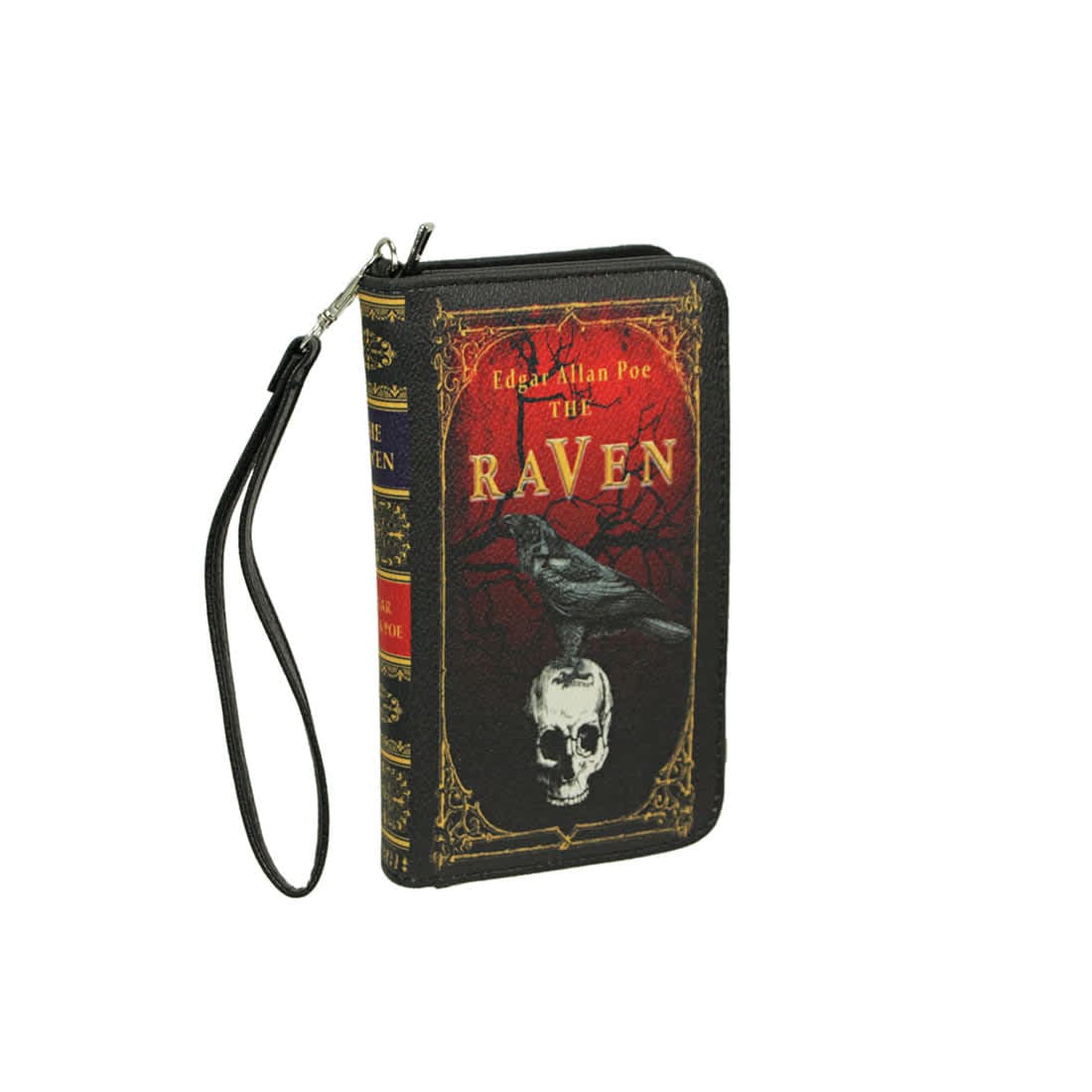 Things2Die4 CM-61821UB The Raven Book-Style Wallet with ID Holder - Snap Closure