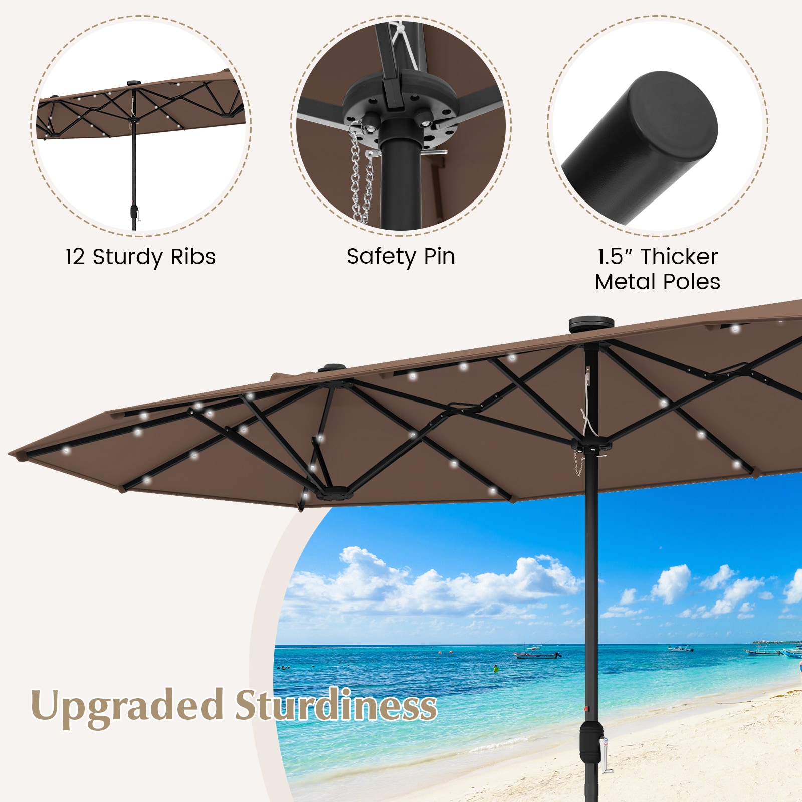 Volenca VOL-T6VXDP Beach-Umbrellas - View #5