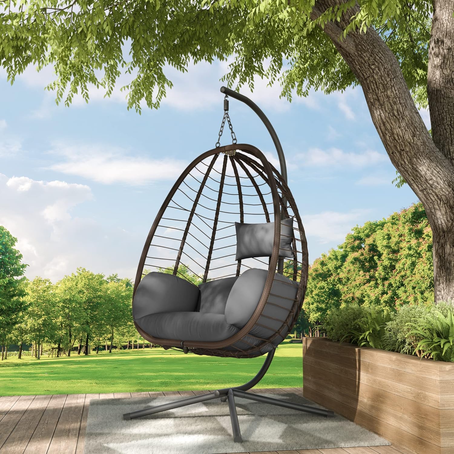 ALAULM LS-EGGCHAIR-GREY Swing-Gliders - View #7