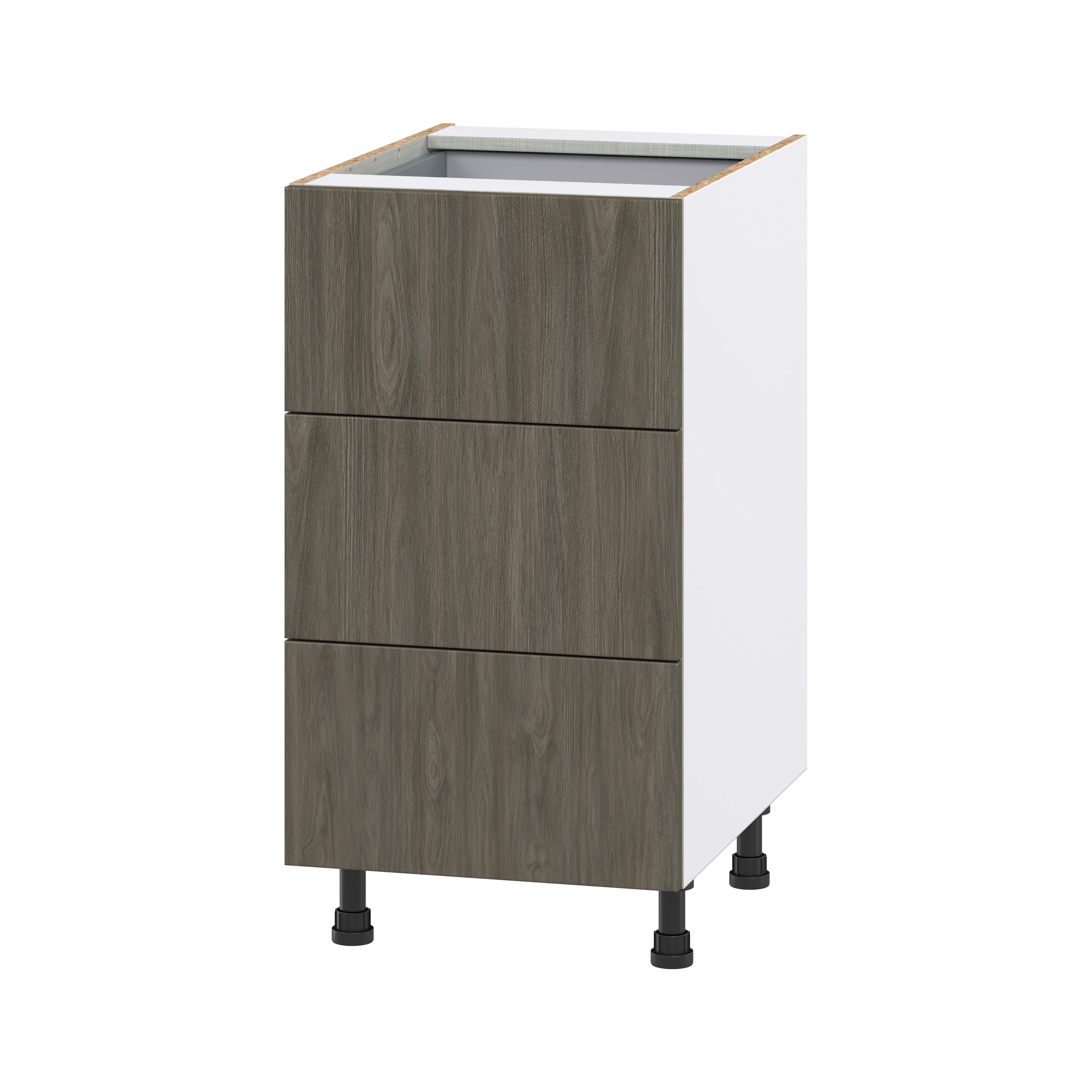 Hugo&Borg Savane 18-in W x 34.5-in H x 25-in D Textmel 1-Drawer Base Fully Assembled Cabinet (Flat Panel Slab Style)
