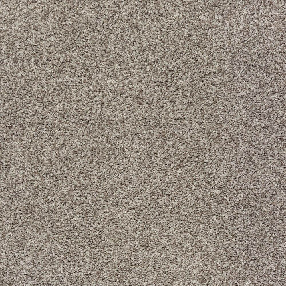 STAINMASTER SS003-12-L007 Express Install Comfort Walk II Nebula Brown 55-oz sq yard Polyester Level loop Indoor Carpet