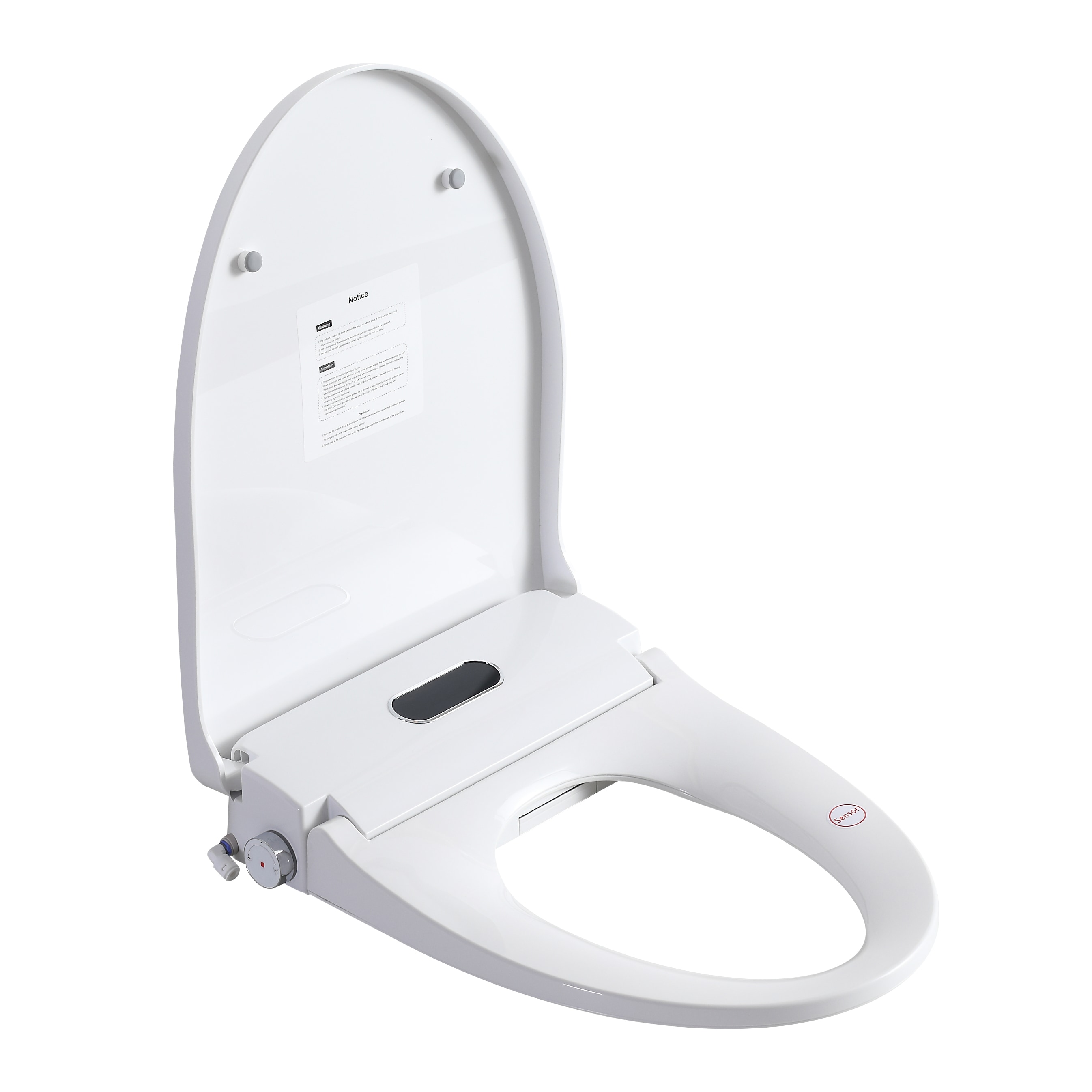 Wooakway - Smart Bidet Toilet Seat with Side Knob Adjustable Heated Seat with Water Temperature a...