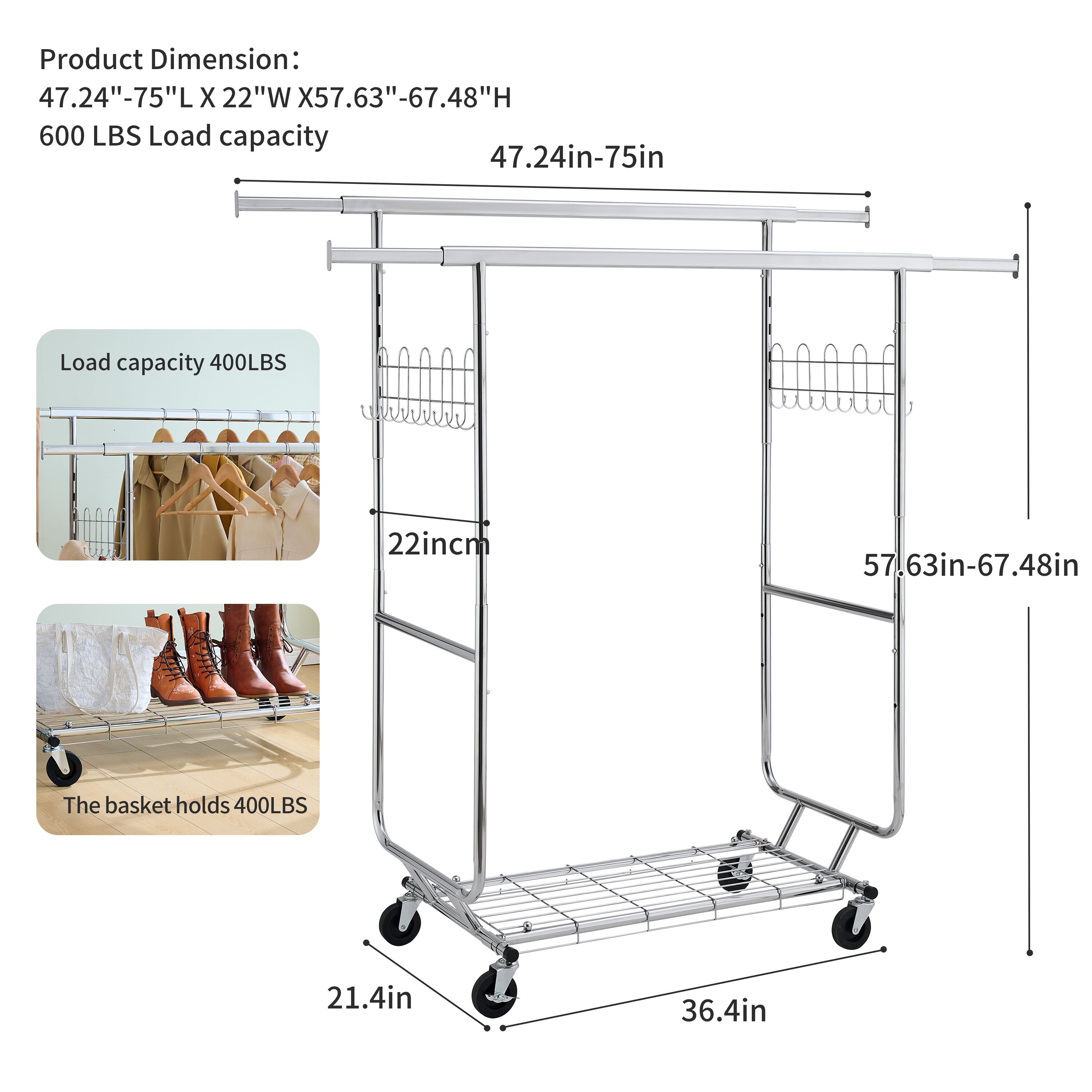 Huluwat RY-02HEGX86 Garment-Racks - View #7