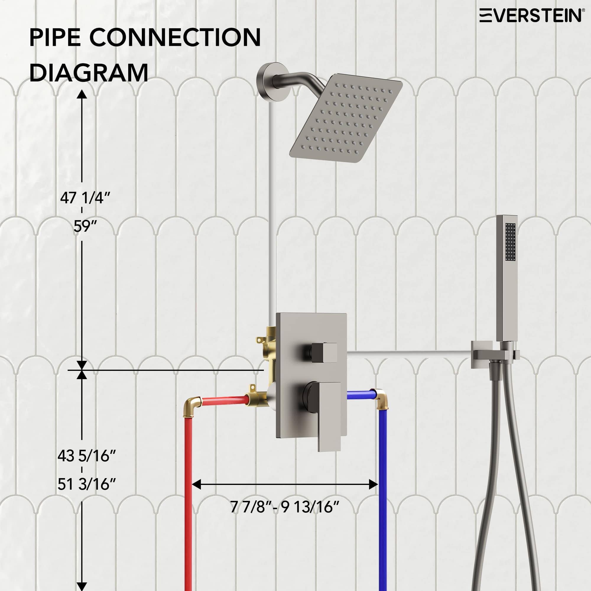 EVERSTEIN SFS-1077-NK6 Tub-Shower-Faucets - View #10