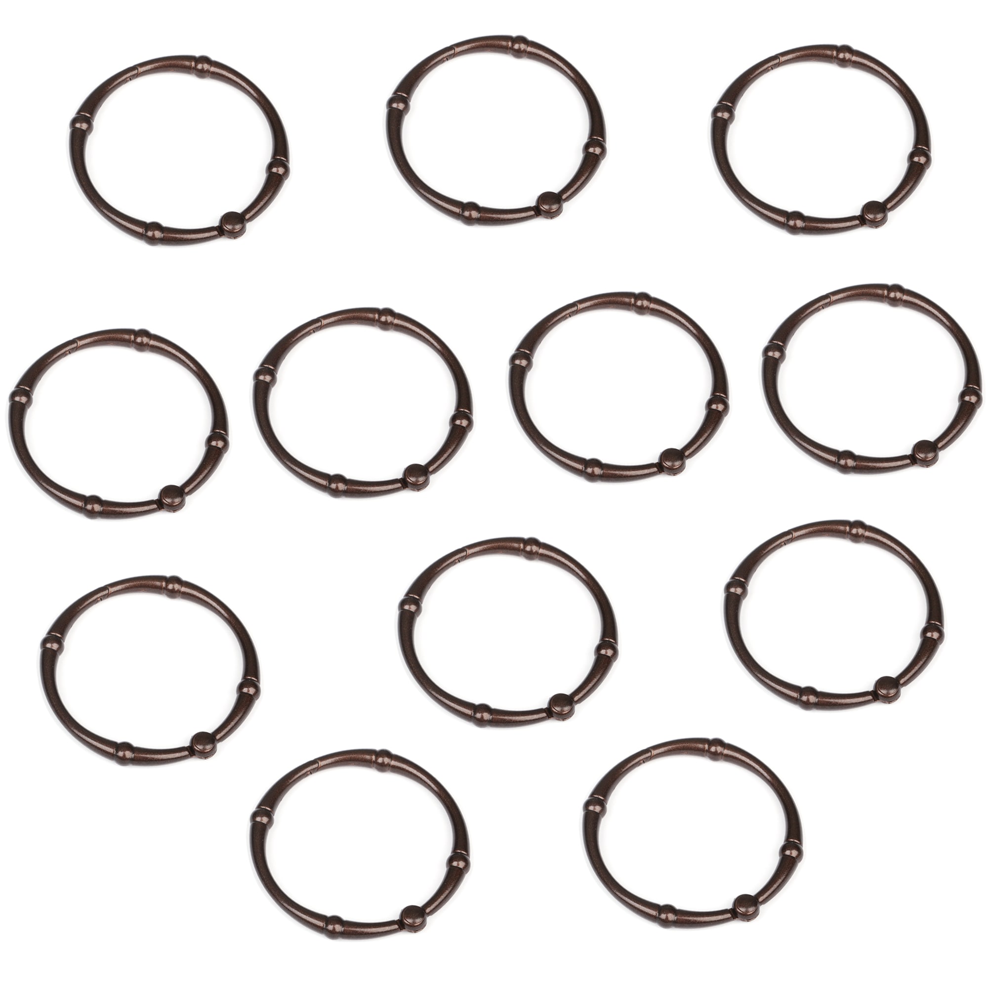 Utopia Alley Decorative Rust Proof Shower Curtain Rings or Hangers for ...