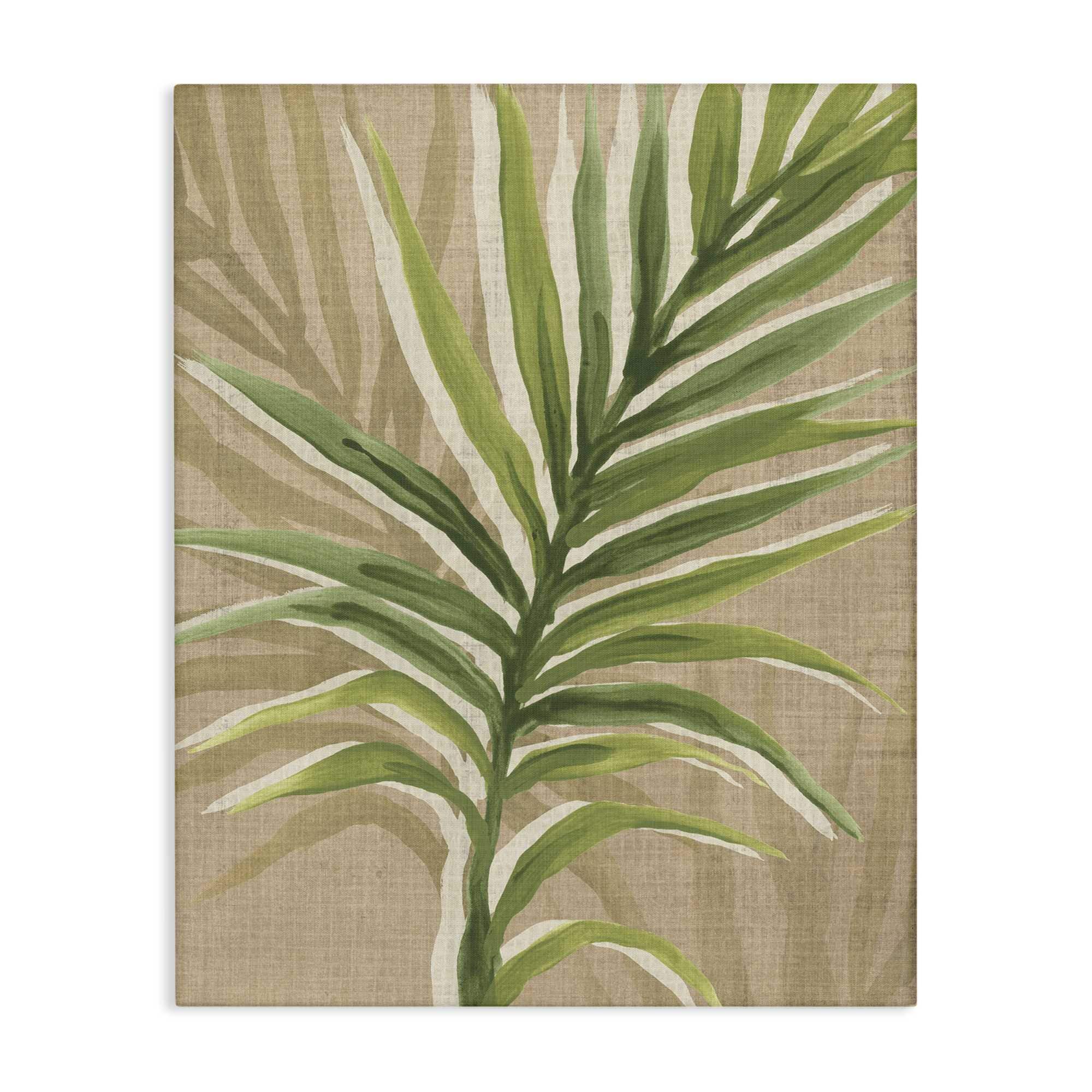 Stupell Industries BS-396-CN-30X40 Rustic Palm Plant Canvas Wall Art By June Erica Vess 30 x 40