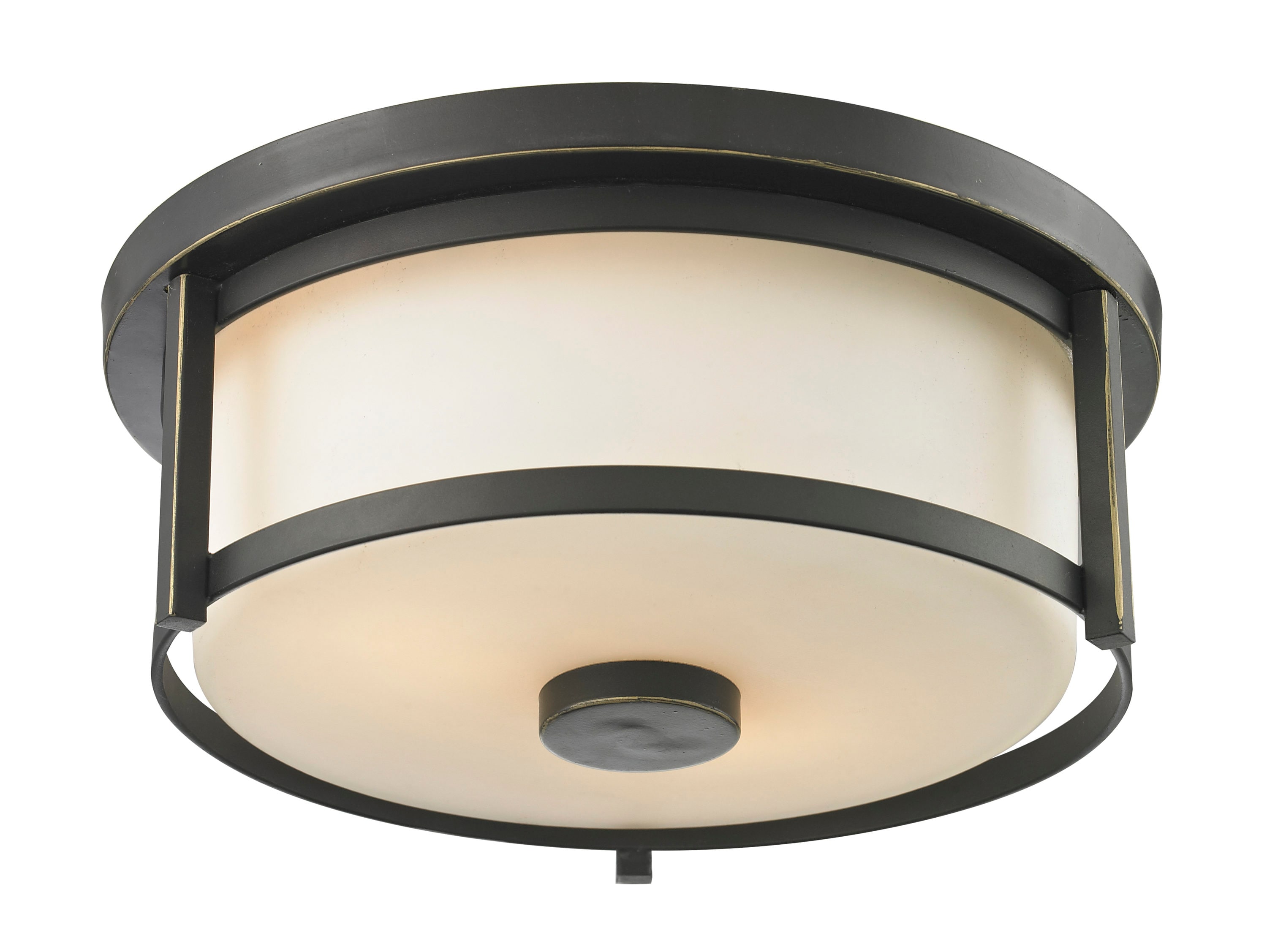 Z-Lite Savannah 2-Light 11-in Antique Bronze Flush Mount Light 413F11 ...