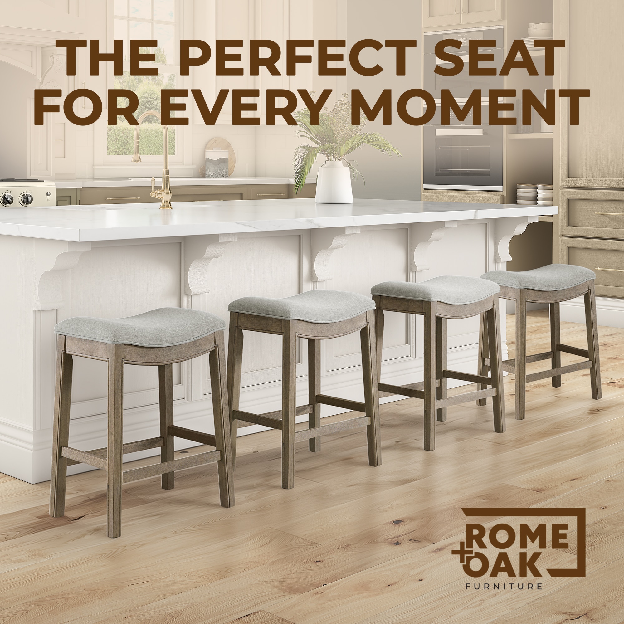 ROME + OAK 4 X RO-SDL-RO stools - View #5