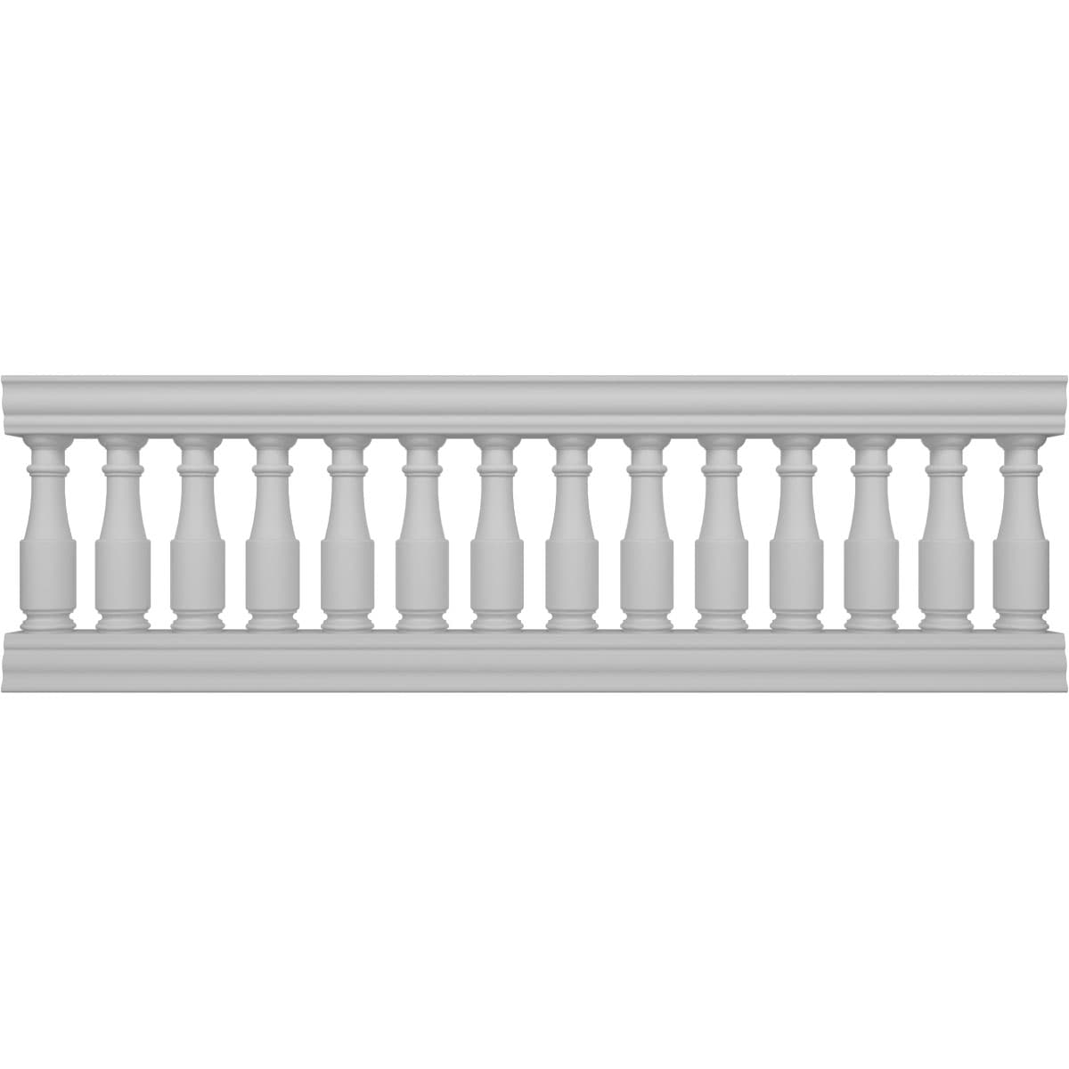 Ekena Millwork BALK32X096HMN FiberThane 8-Feet x 32-Inches Hamilton Fiberglass Deck Rail Kit