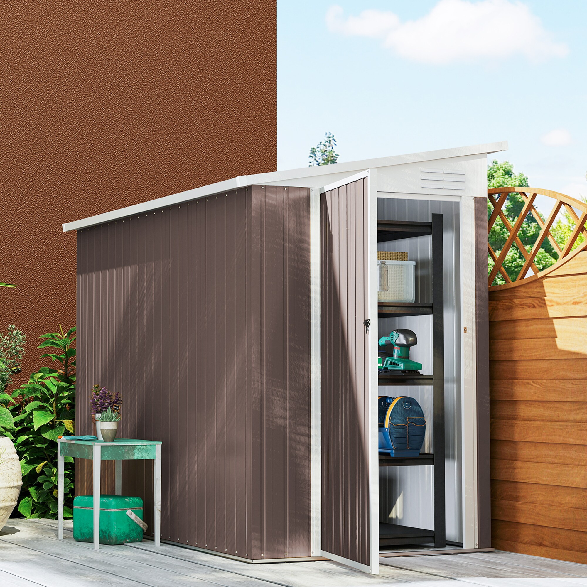 Outsunny 845-692V01BN Small-Outdoor-Storage - View #2