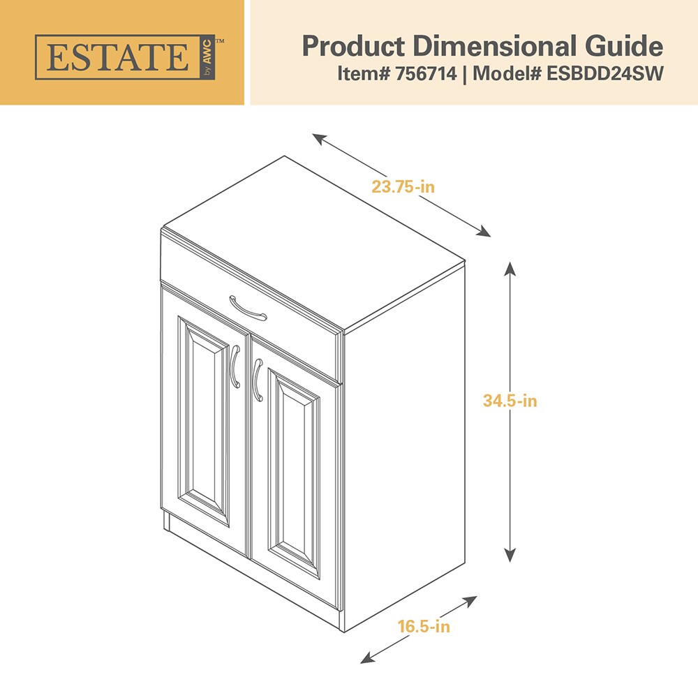 Estate 23.75-in W x 34.5-in H Wood Composite White Wall-mount Utility Storage Cabinet