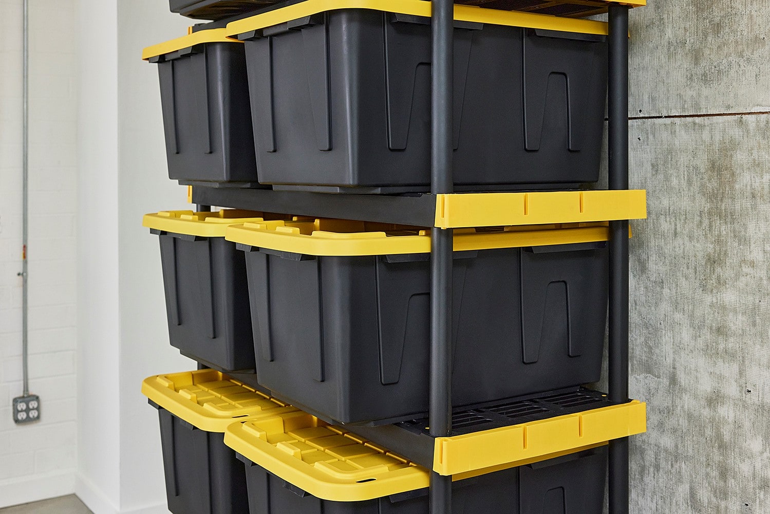Shop Project Source Commander Plastic Storage Container and Shelf