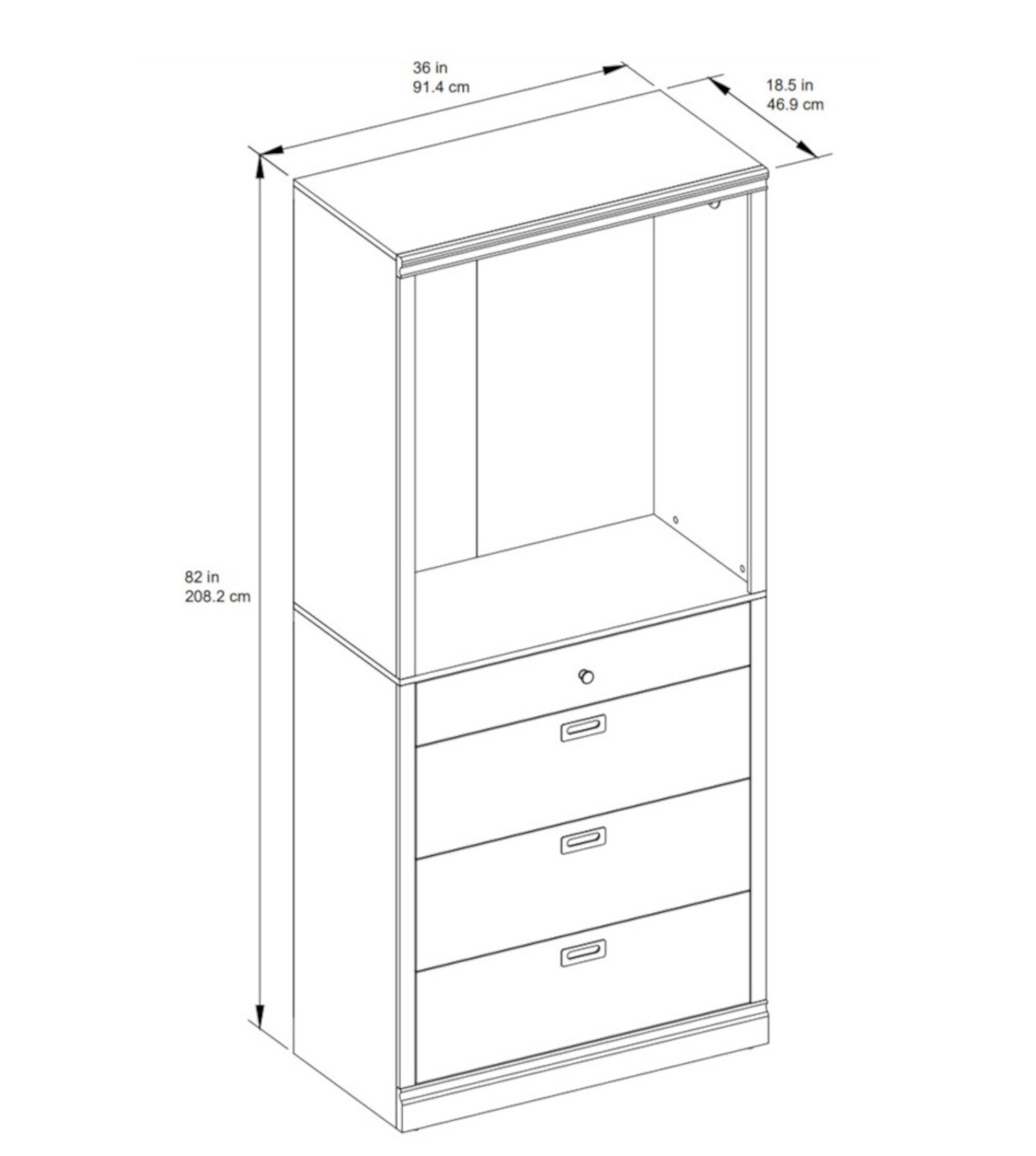 Scott Living SL36CNL-3 Wood-Closet-Kits - View #8